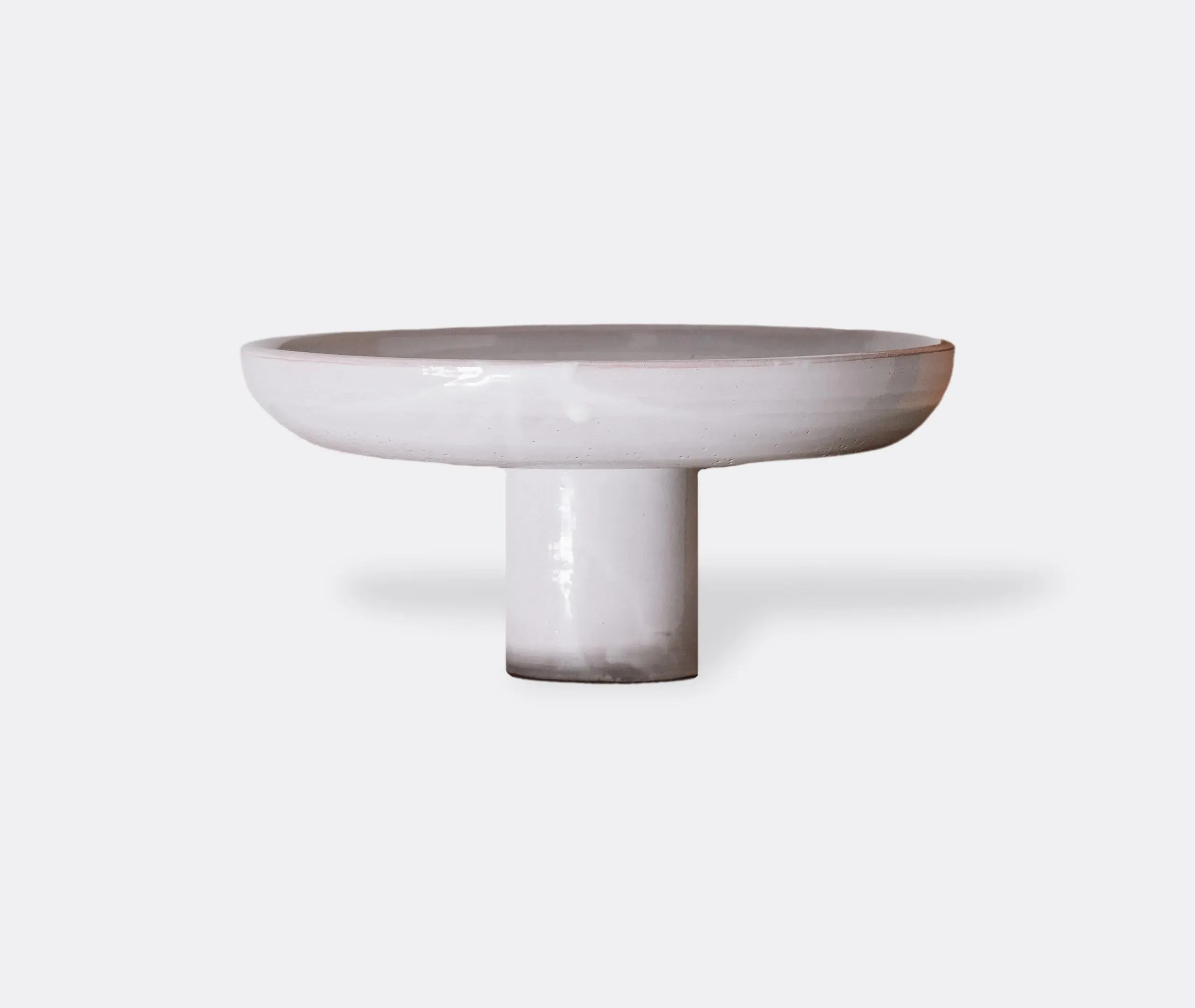 Elevated Plate with Stand - White, Earthenware