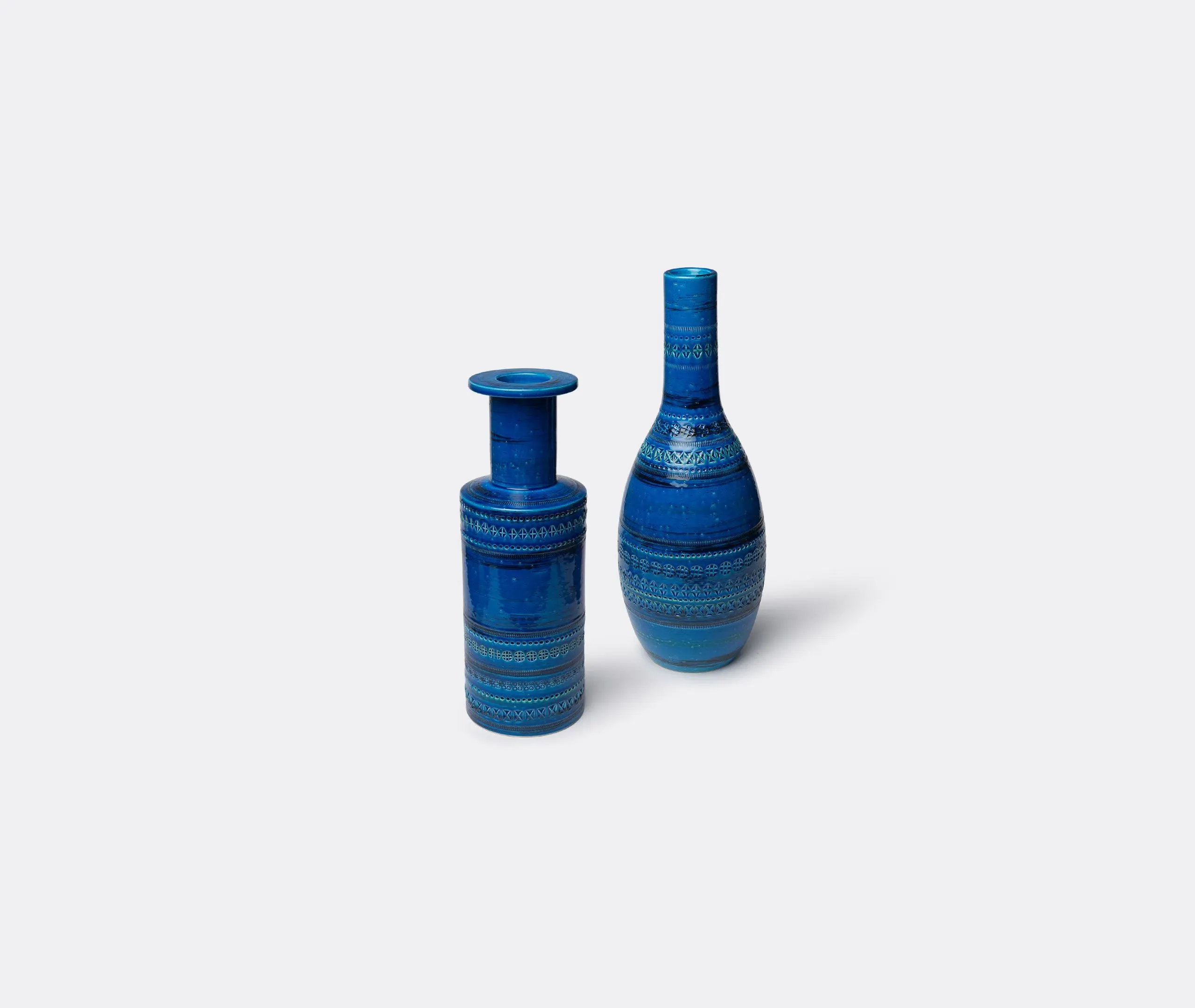 Bottiglia Vase - Blue, Earthenware
