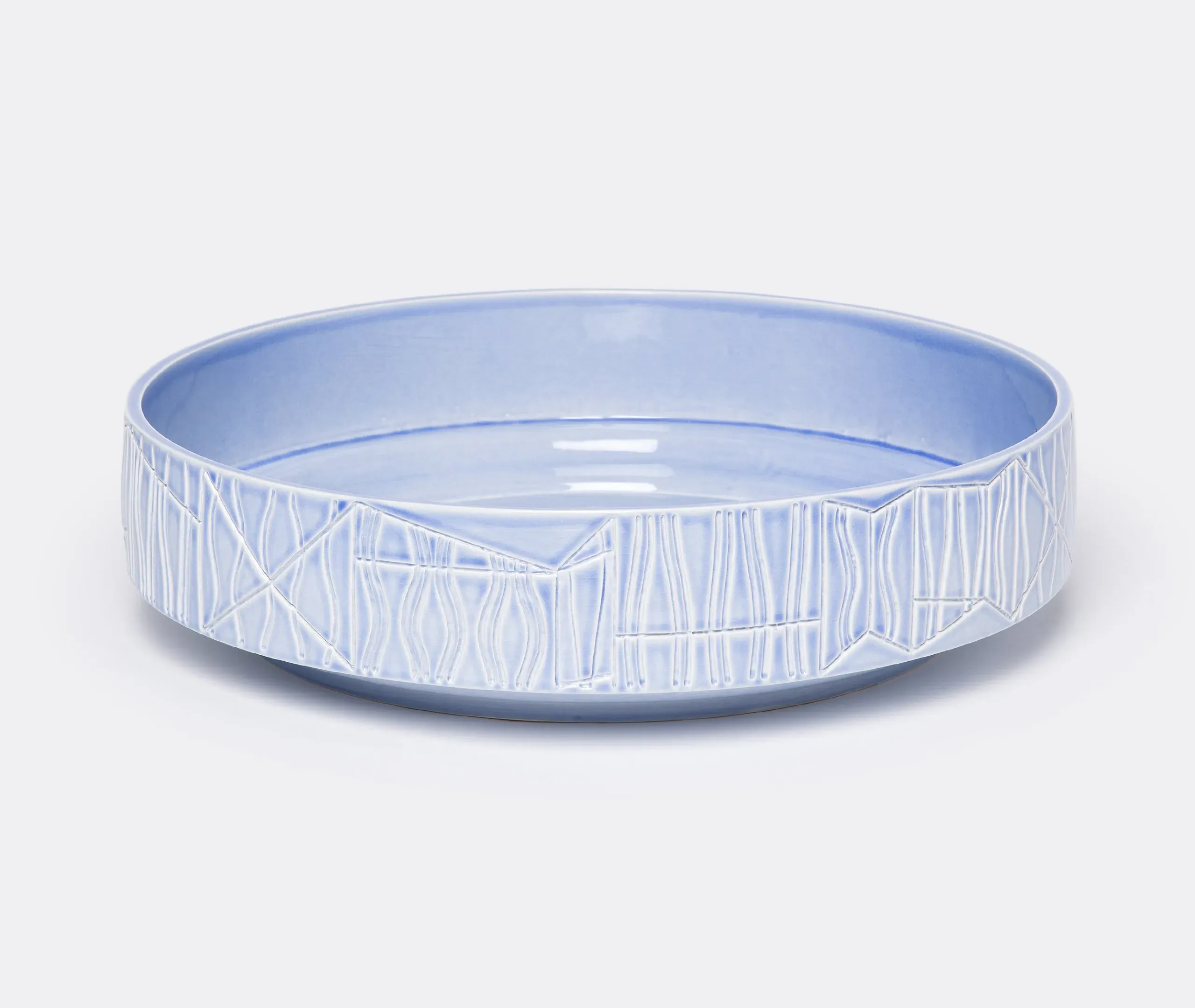 Decorative Bowl Craquelé Finish - Light Blue