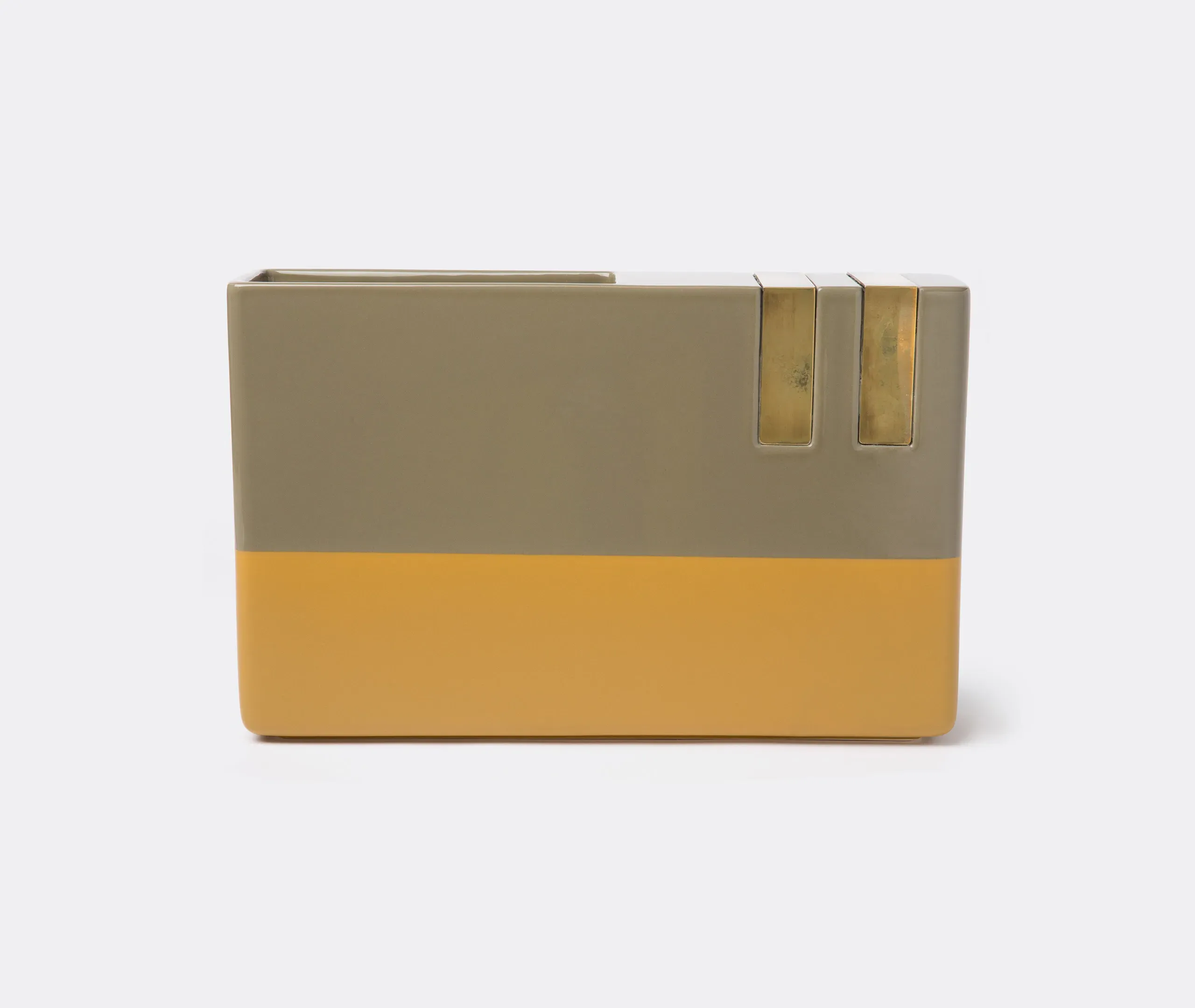 Dimore 7 Oblong Vase - Multicolour, Ceramic