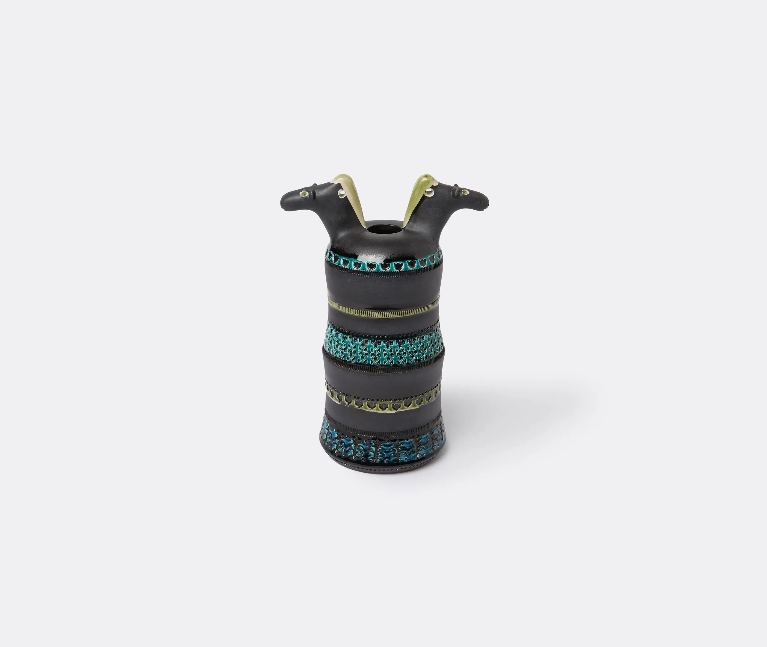 Two Horse Heads Vase - Multicolour image