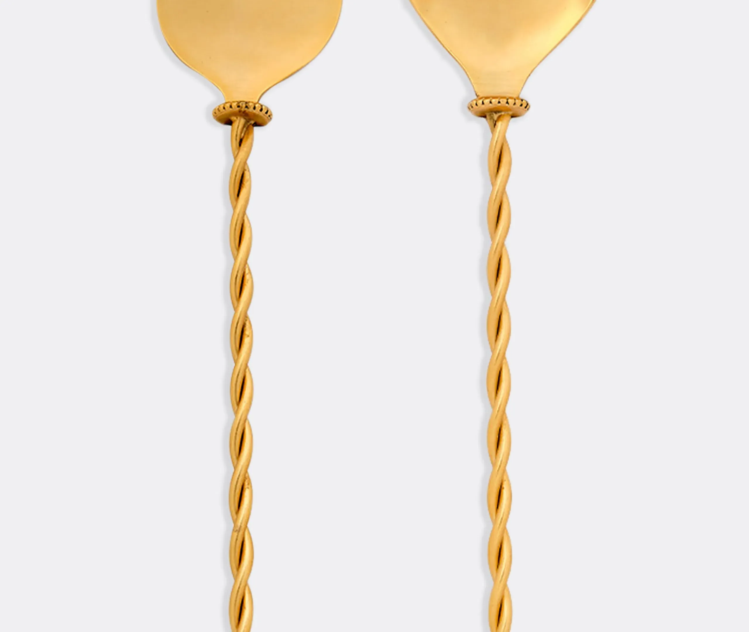 2-Piece Salad Server Set - Gold, Resin