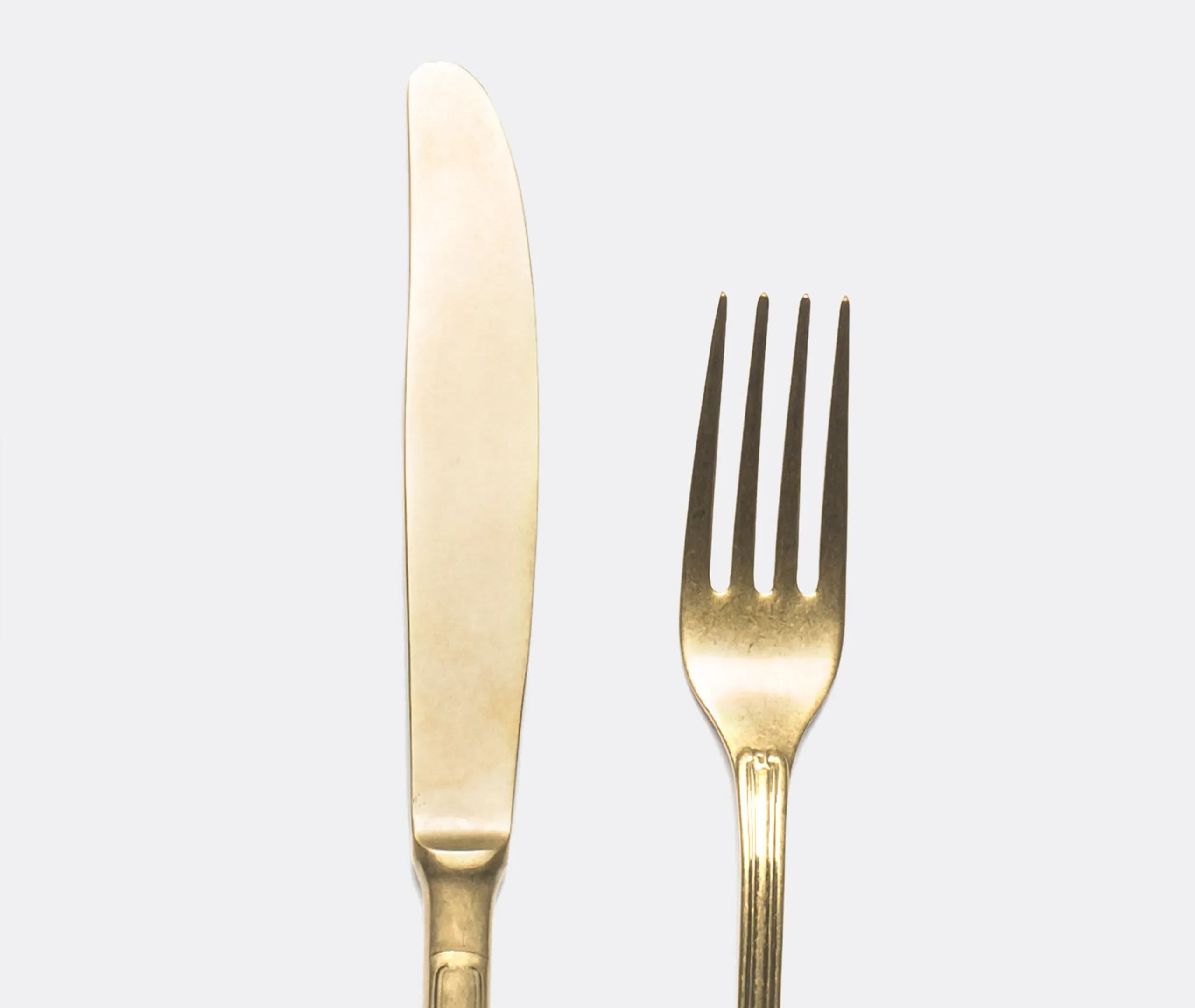 24-Piece Cutlery Set - Gold, Stainless Steel