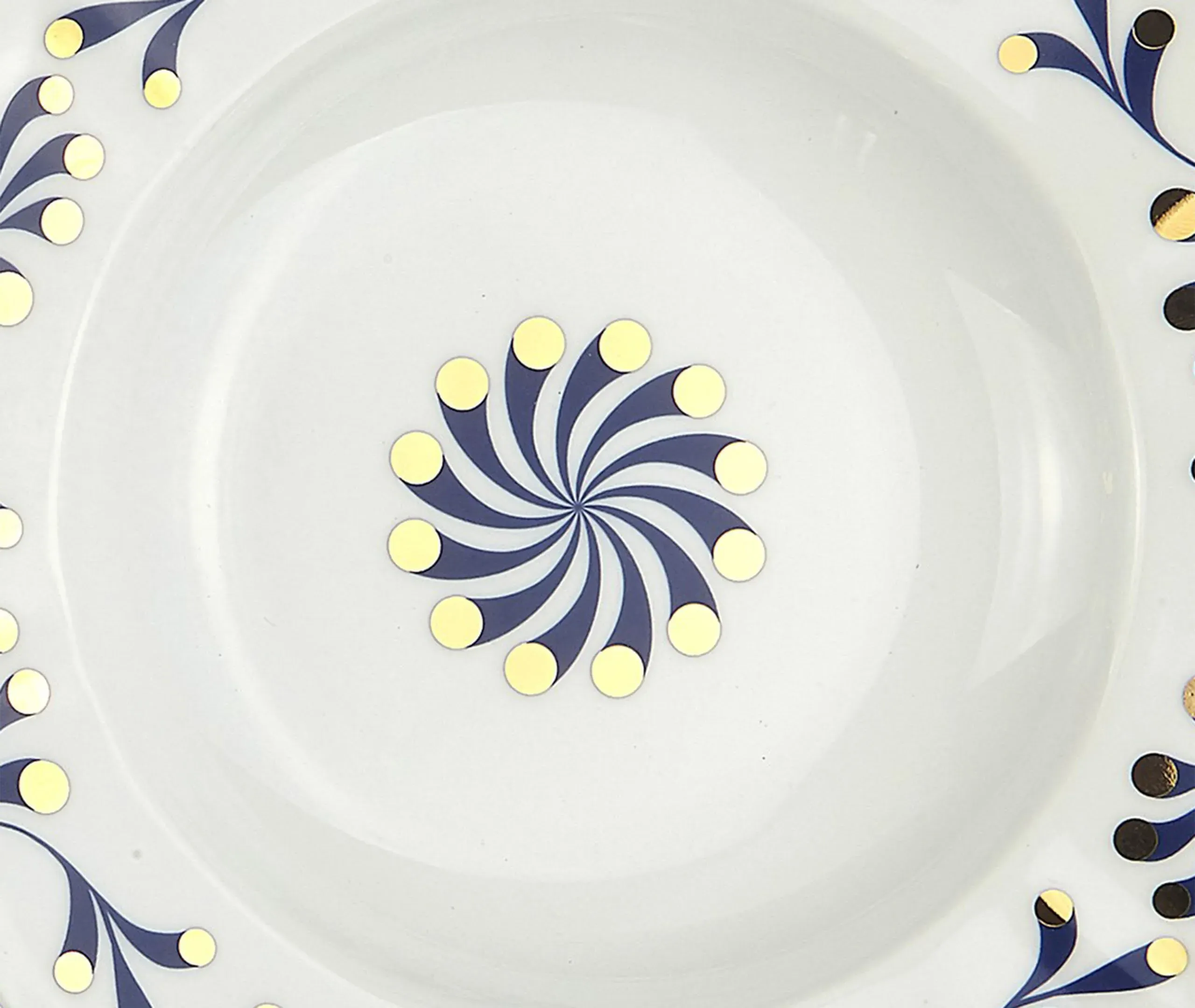 4-Piece Deep Plate Set - Multicolor, Porcelain