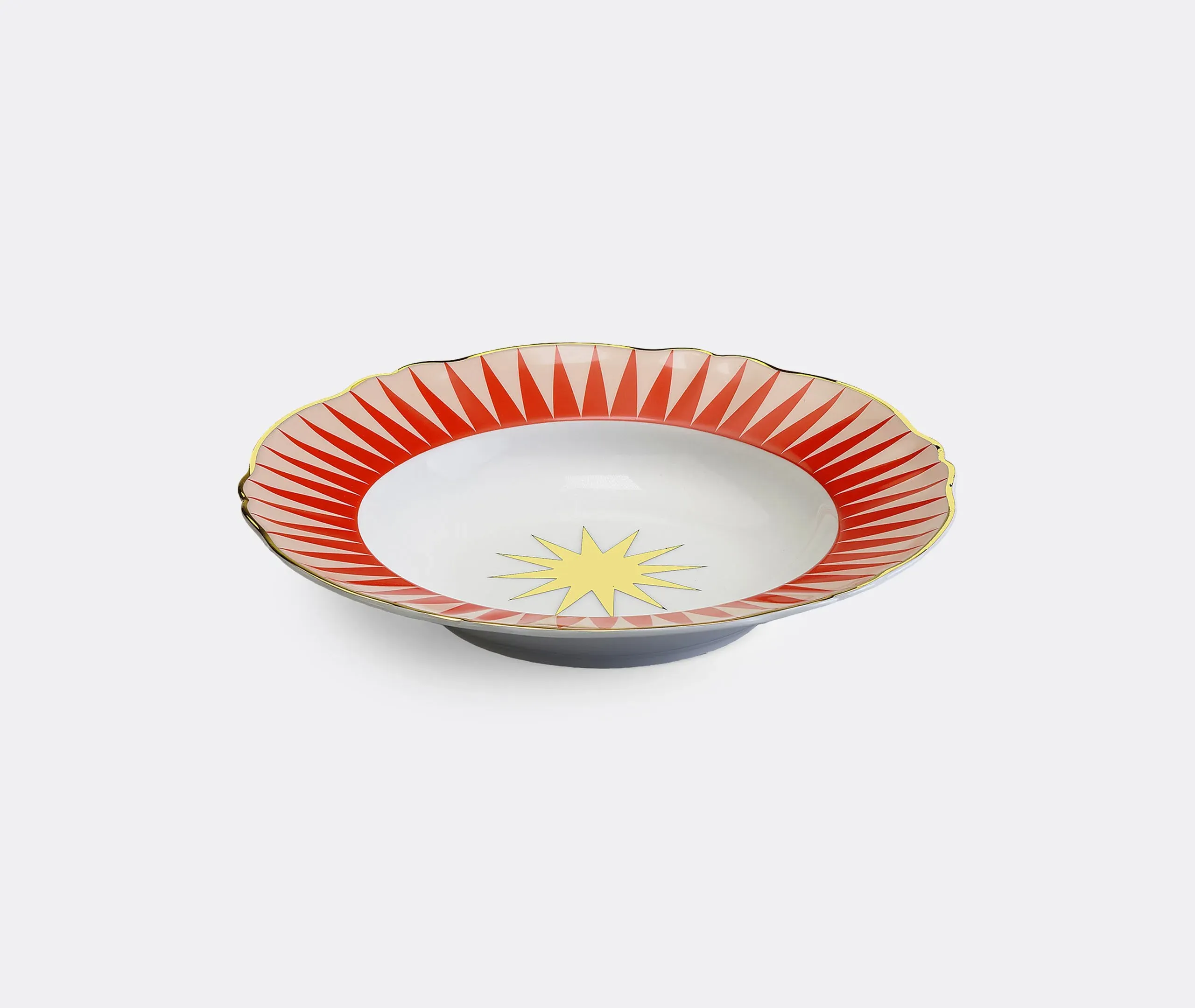 4-Piece Deep Plate Set - Multicolor, Porcelain