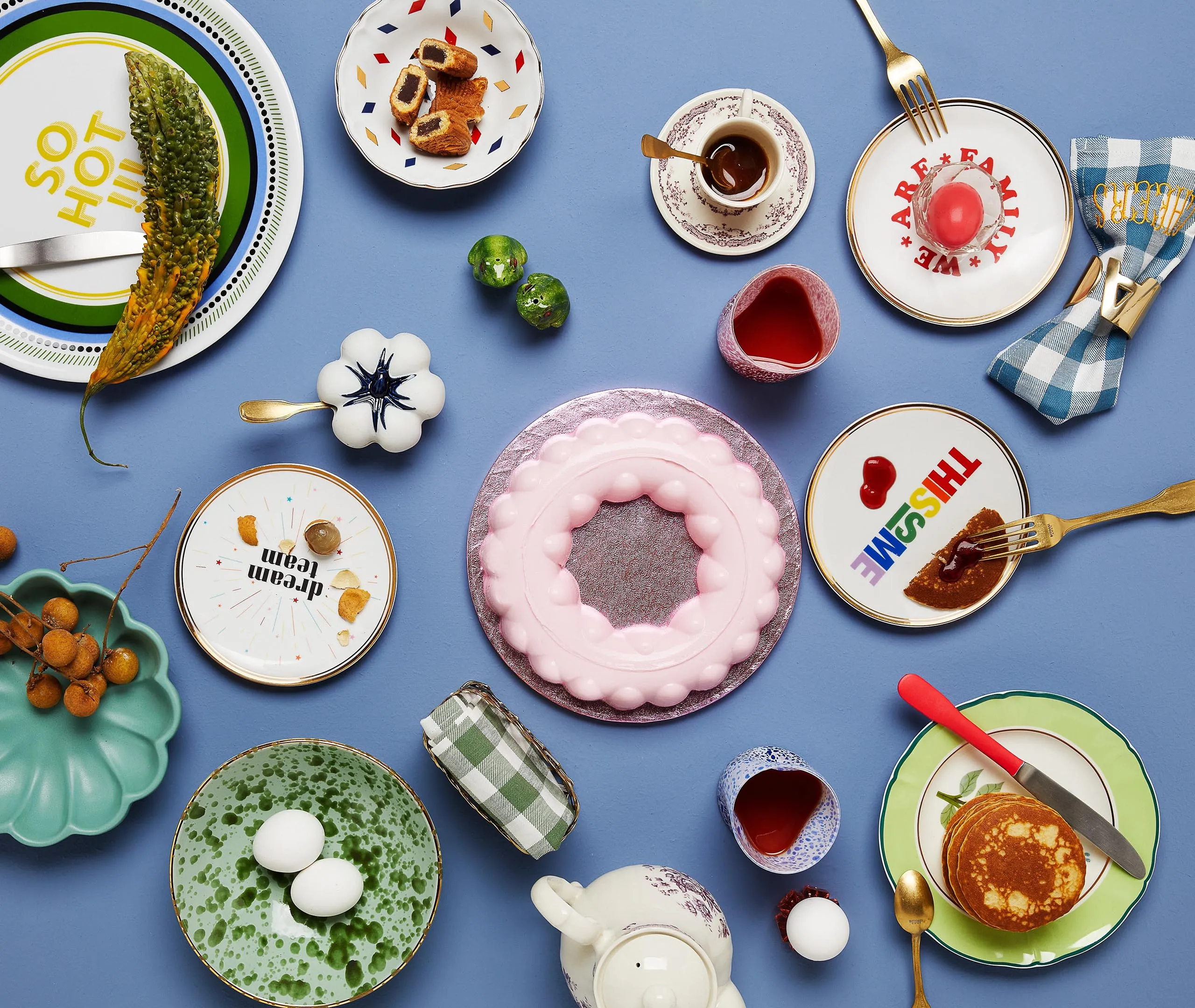 6-Piece Dinner Plate Set - Multicolor, Porcelain