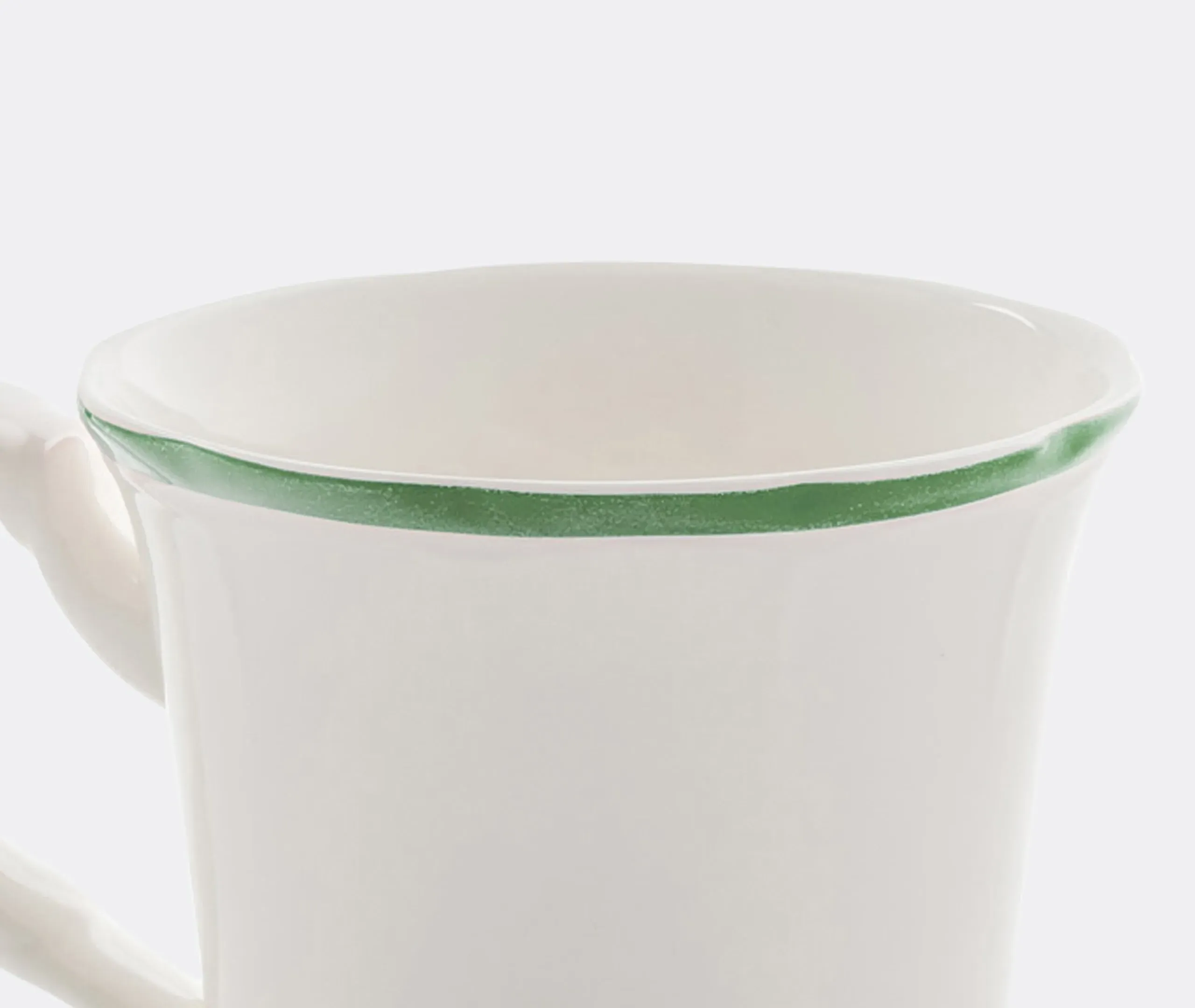 6-Piece Mug Set with Scalloped Edges - Multicolor