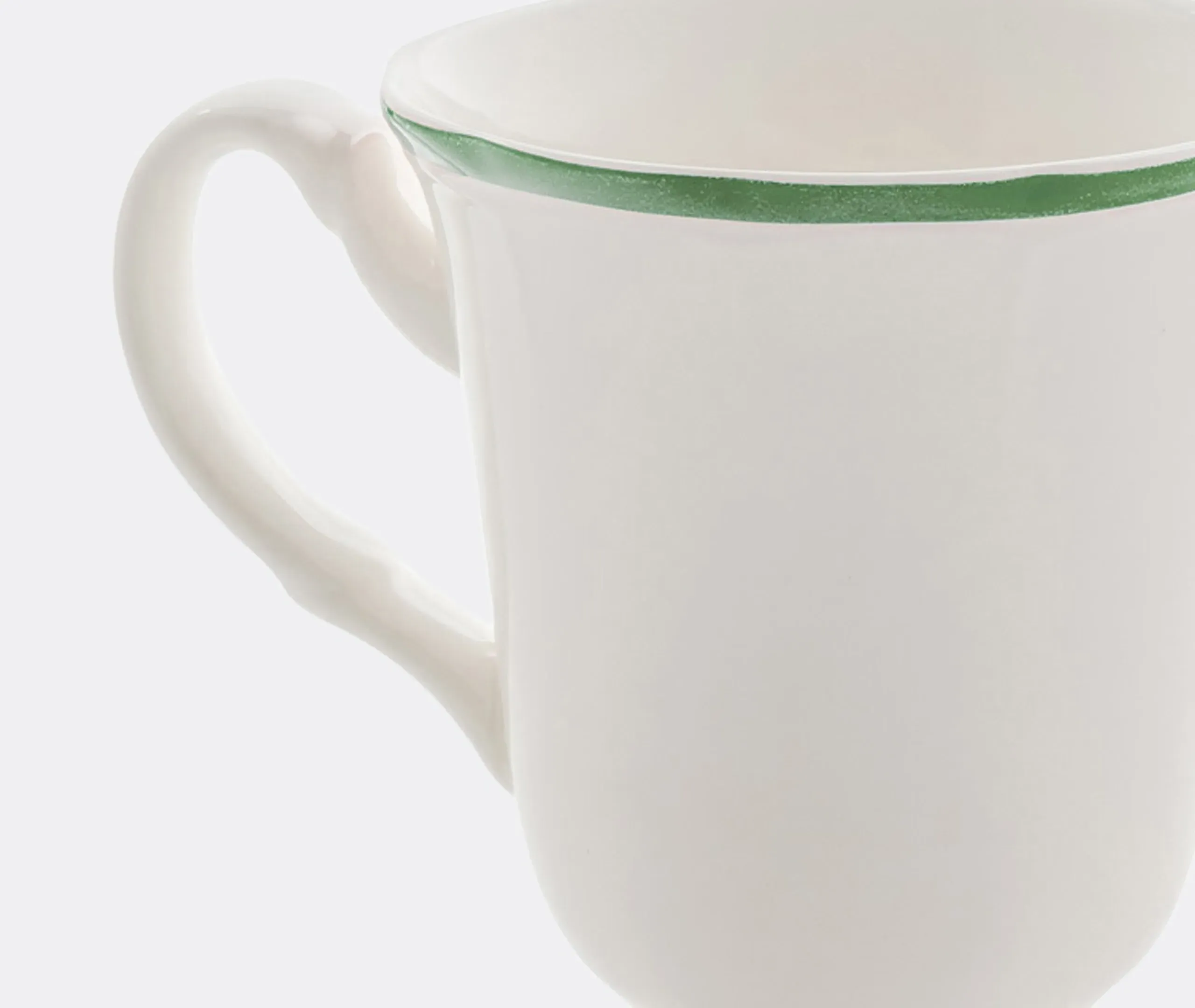 6-Piece Mug Set with Scalloped Edges - Multicolor