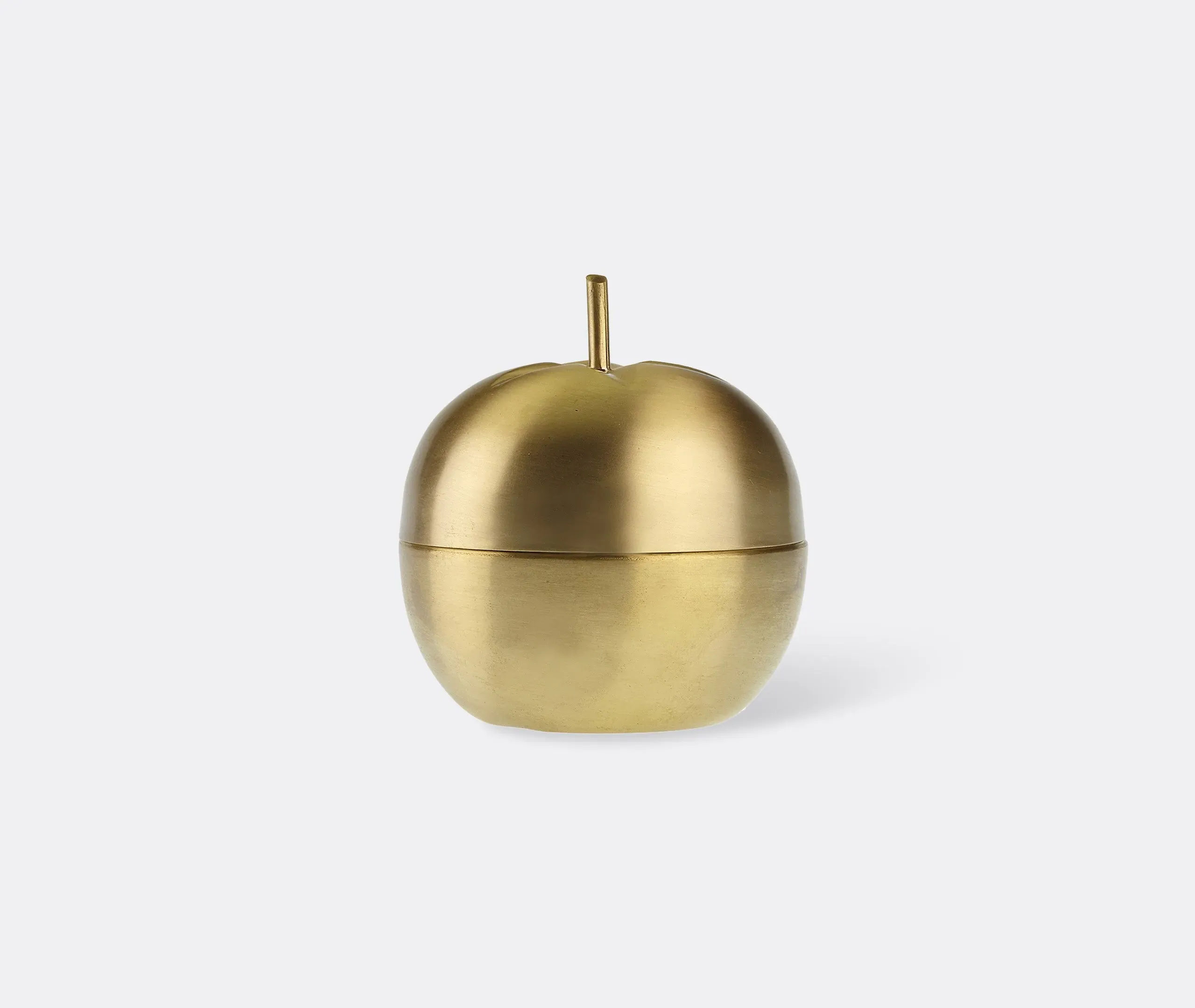 Apple-Shaped Gift Box - Gold, Stainless Steel image