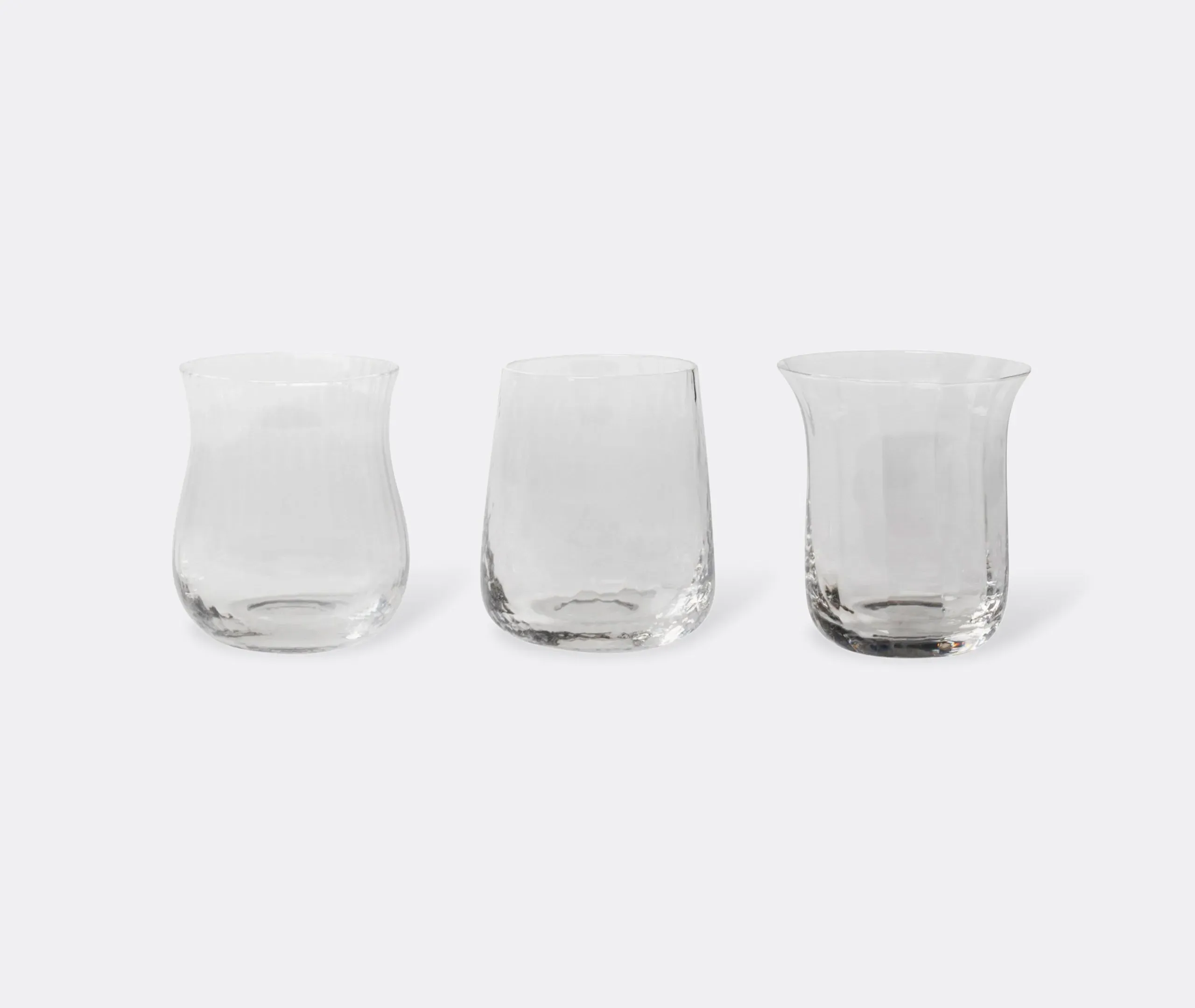 Assorted Tumblers Set of Six - Clear, Glass