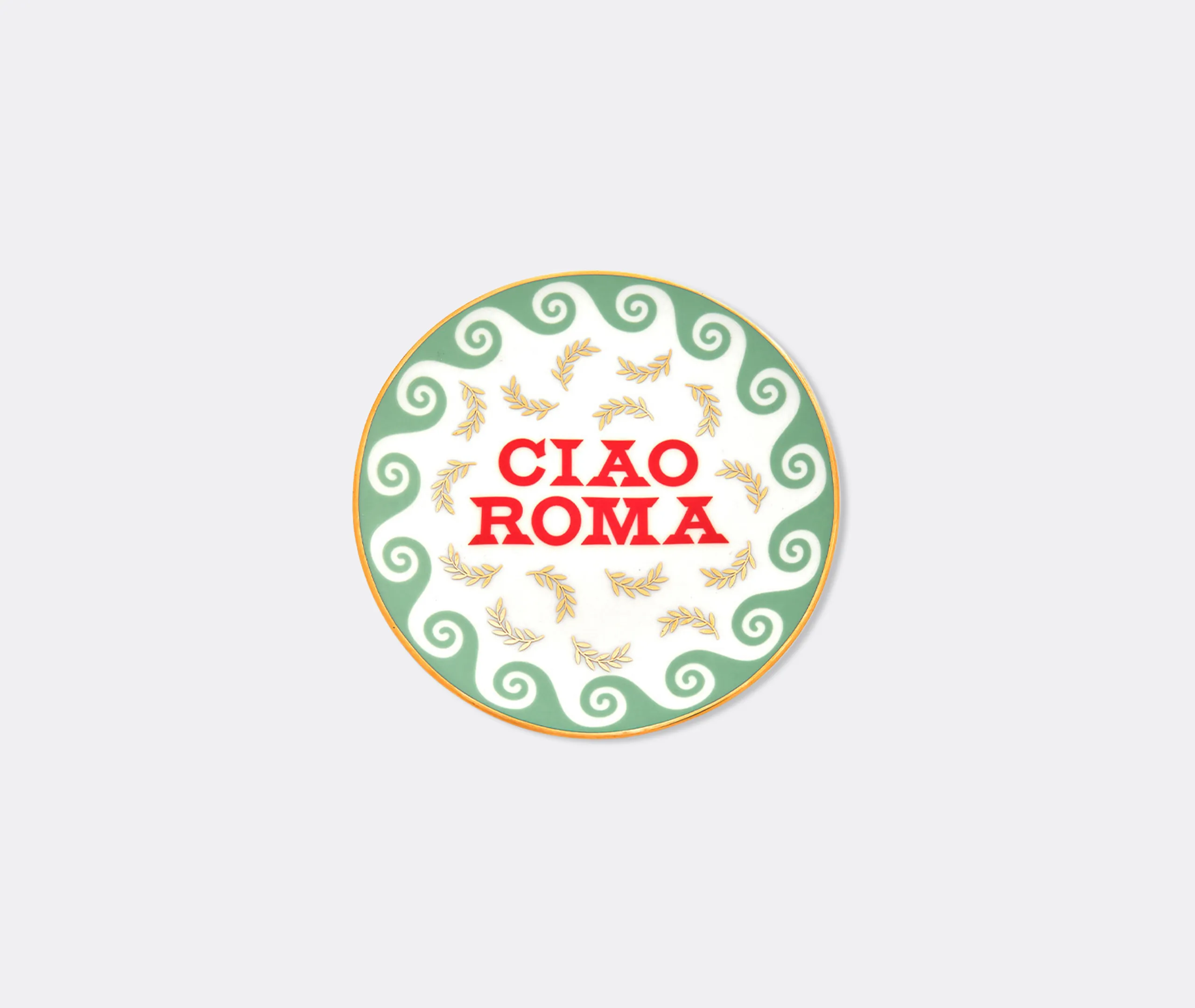Ciao Roma Decorative Plate - Multicolour, Porcelain product