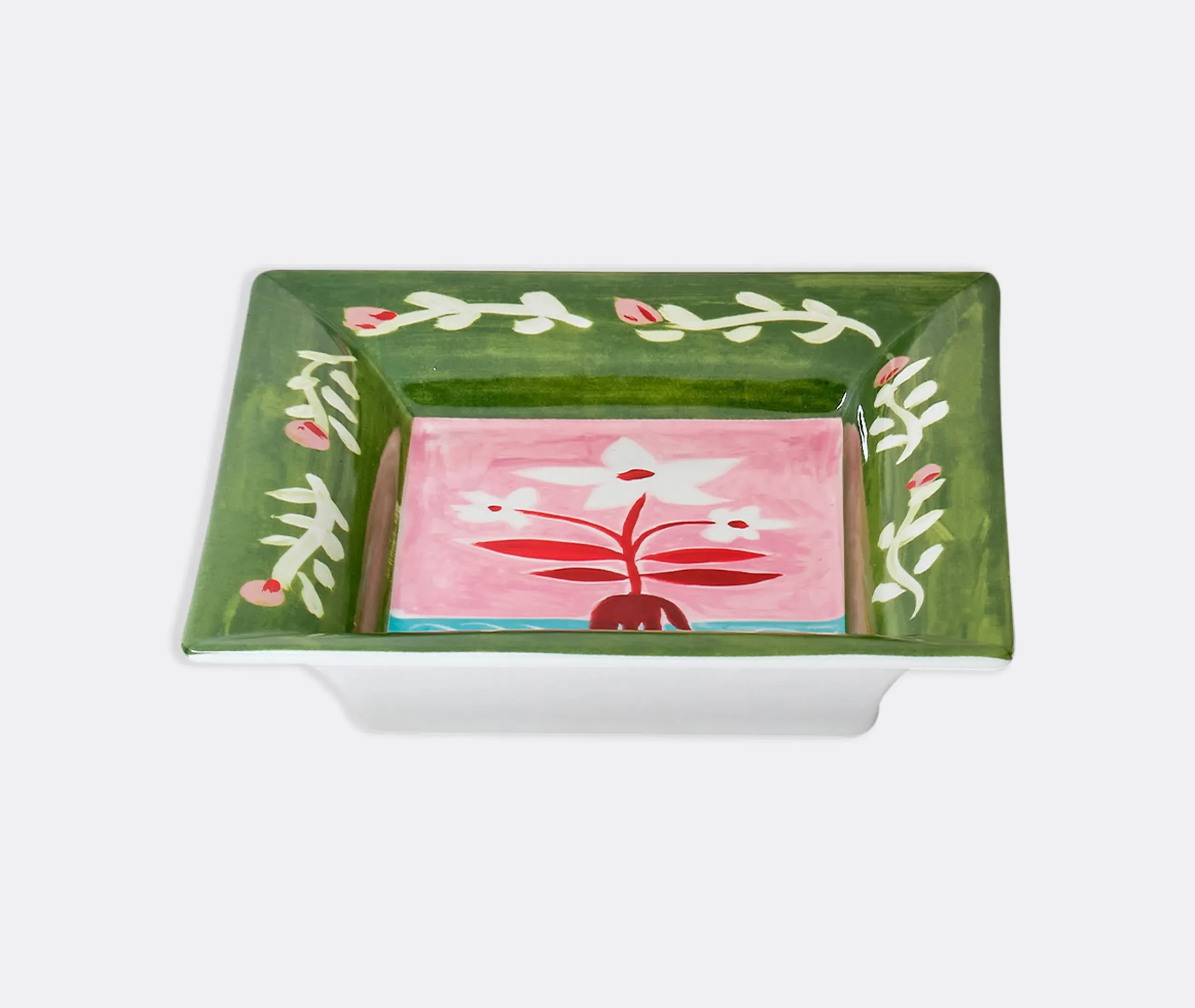 Decorative Serving Tray - Multicolor, Porcelain