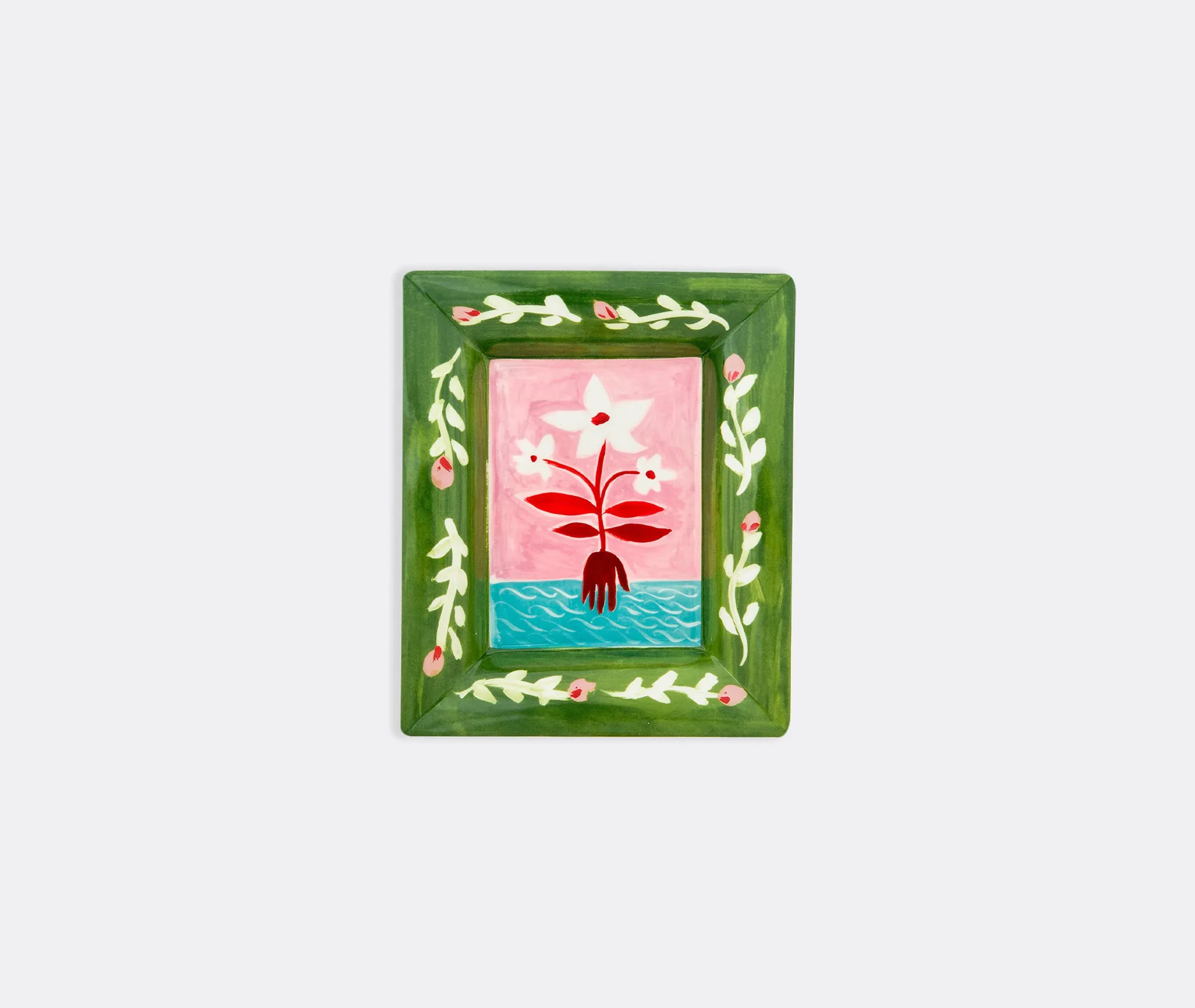 Decorative Serving Tray - Multicolor, Porcelain