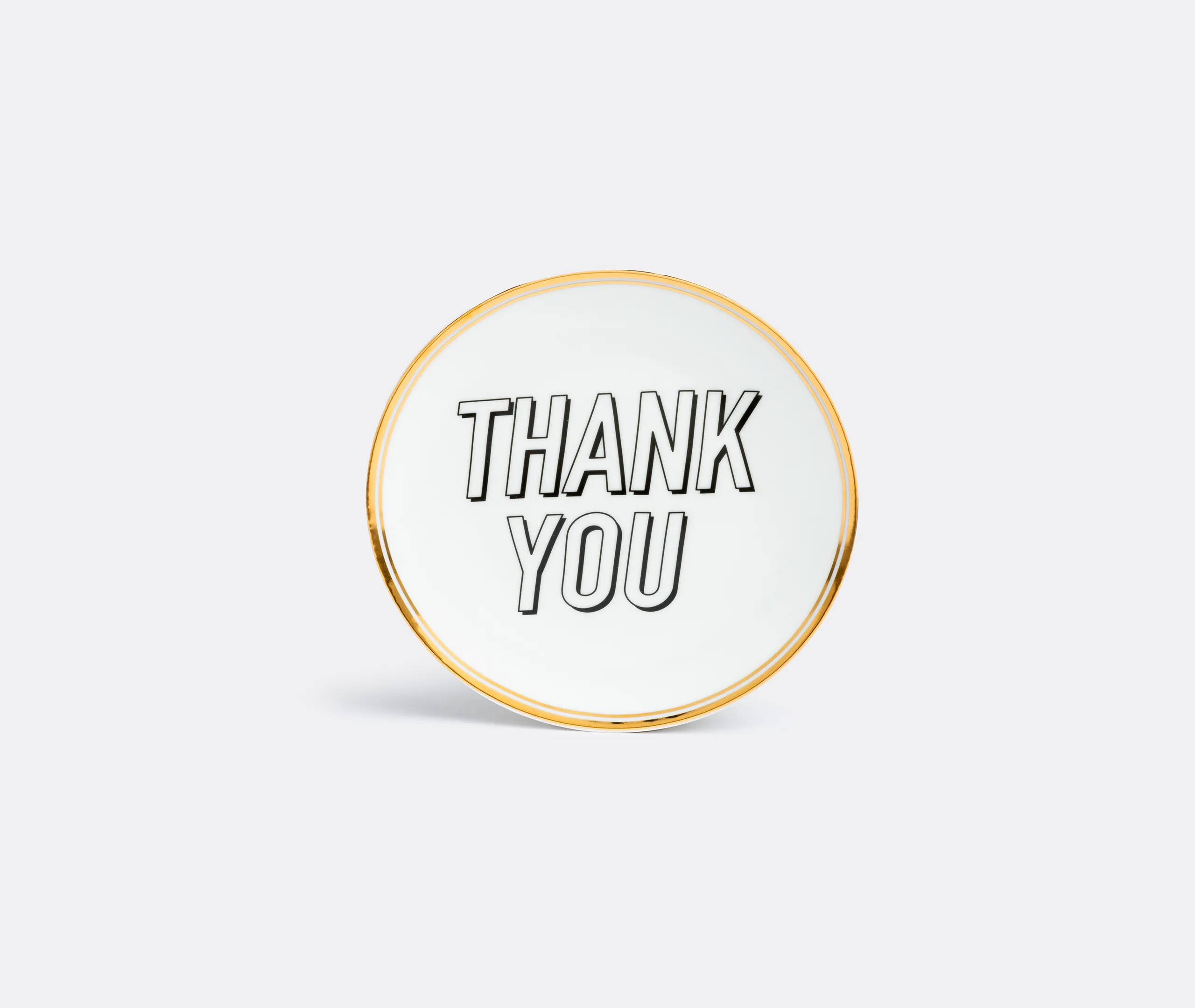 La Tavola Scomposta 'Thank You' Plate - White, Porcelain product