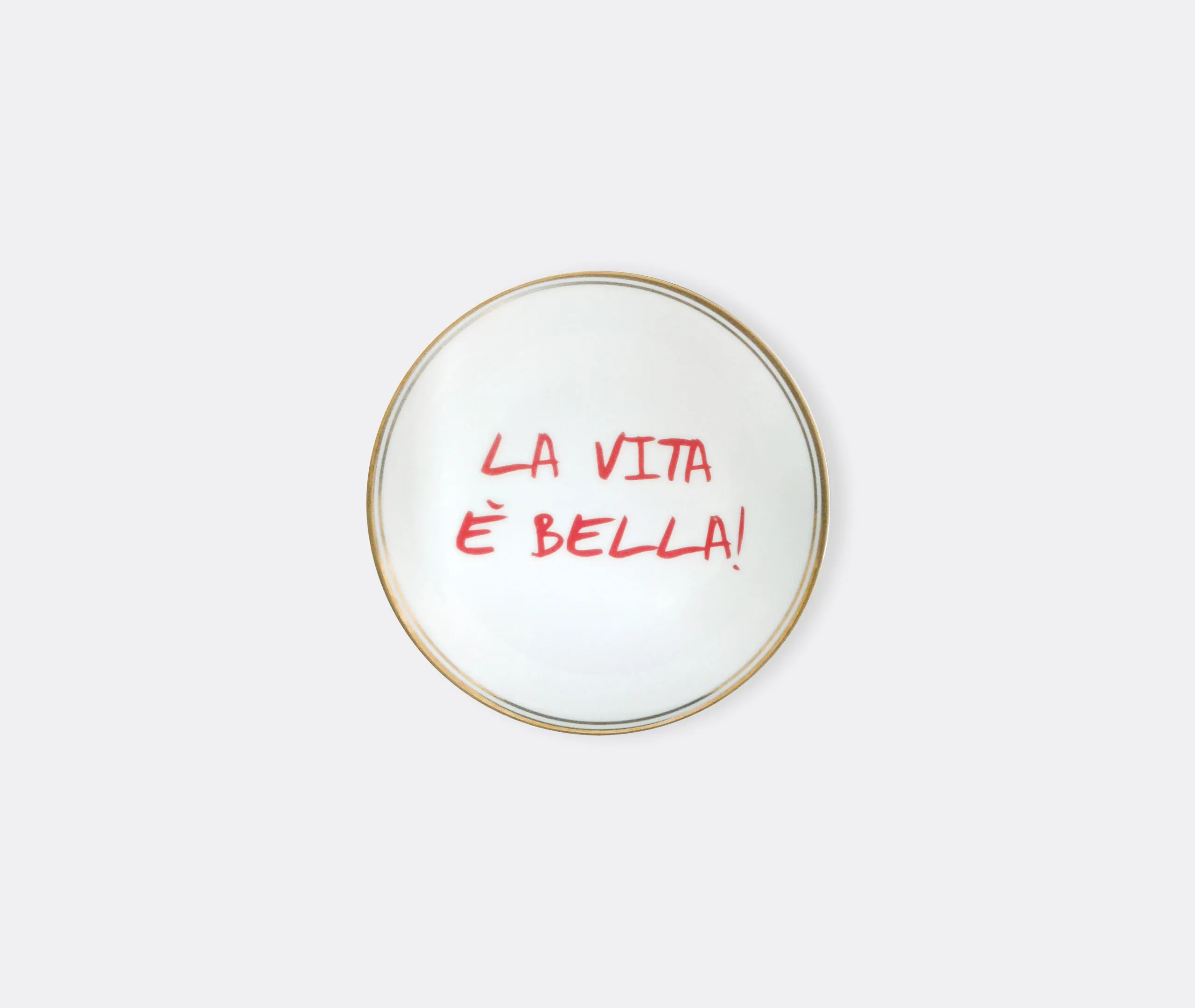 La Vita È Bella Bread Plate Set of Six - Multicolor, Porcelain product