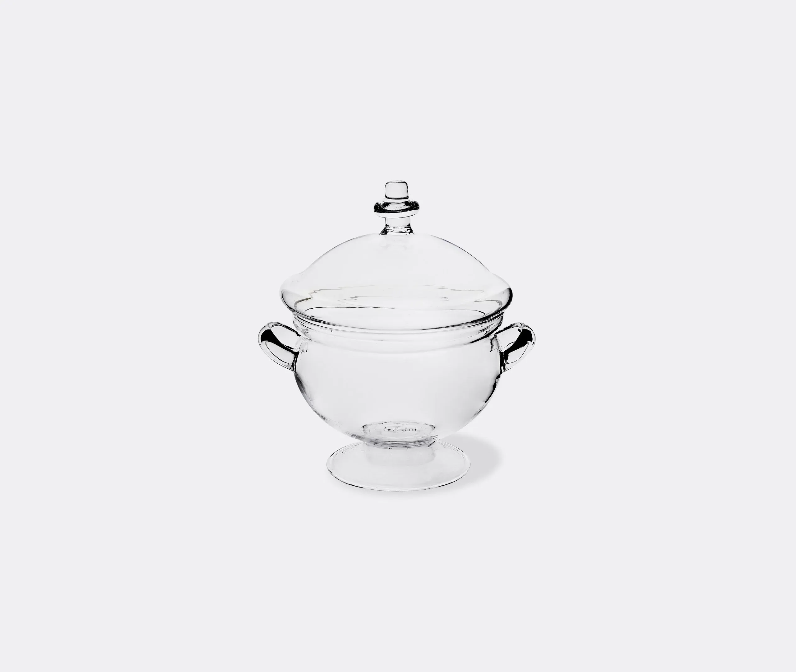 Large Potiche Vase - Clear, Borosilicate Glass