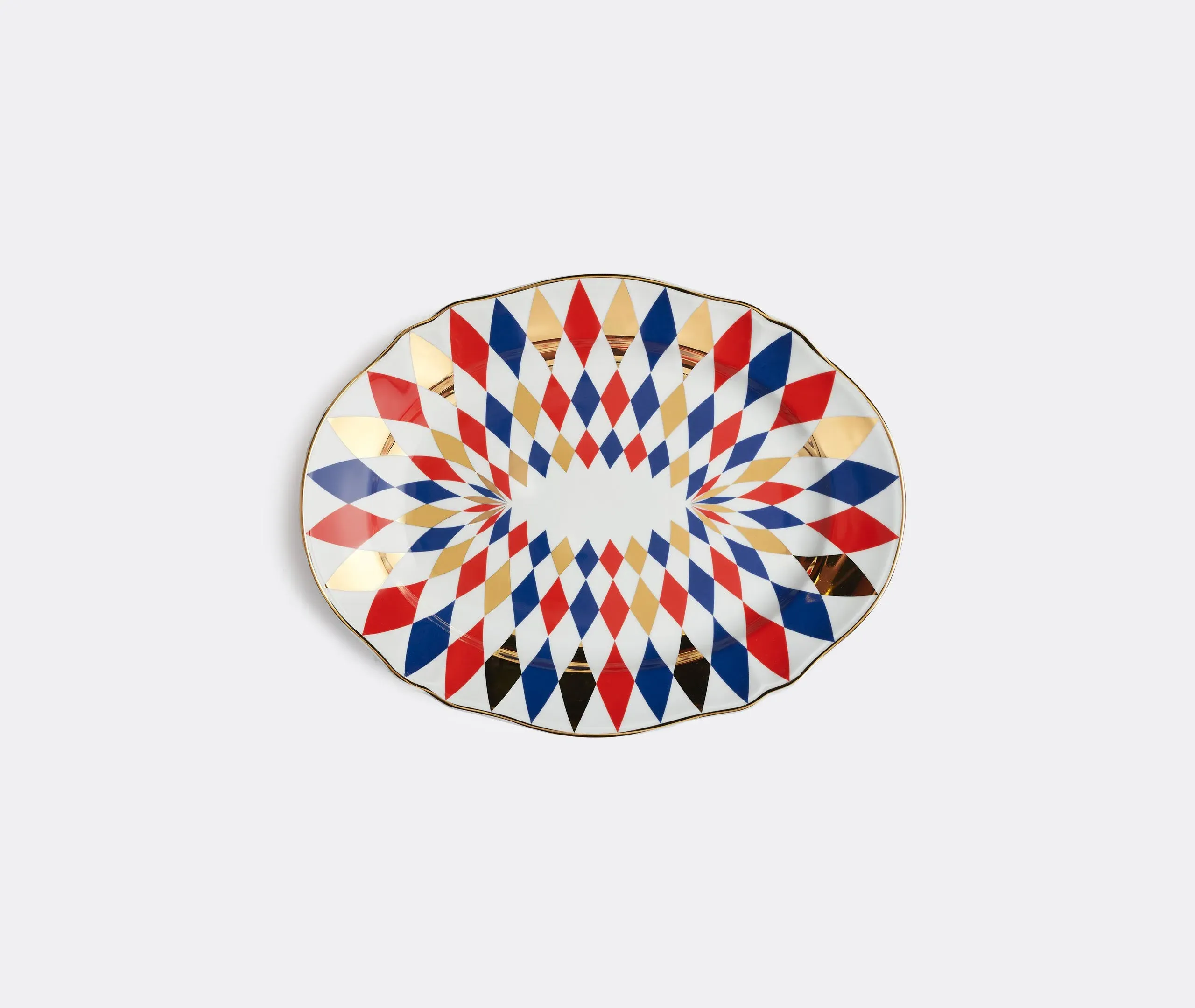 Oval Platter Set of 2 - Multicolor, Porcelain image