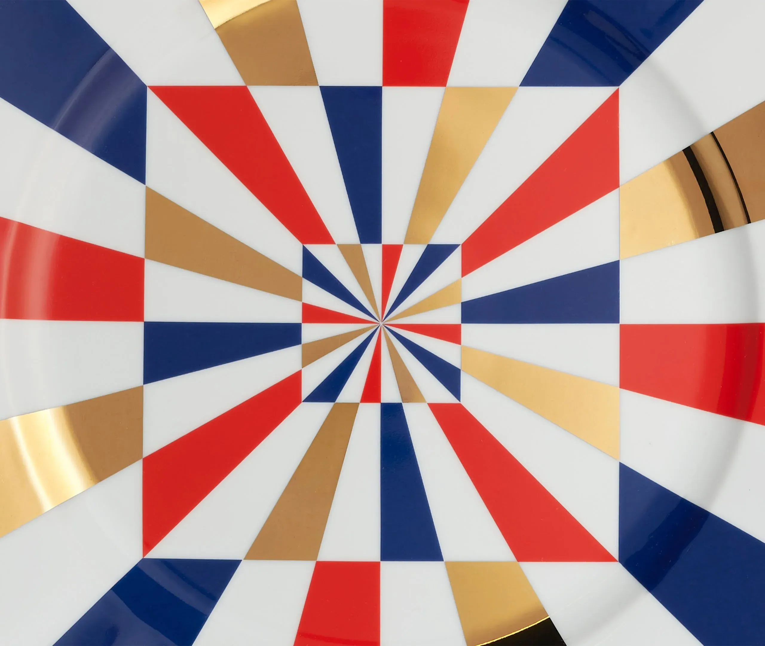 Round Platter Set of Two - Multicolor