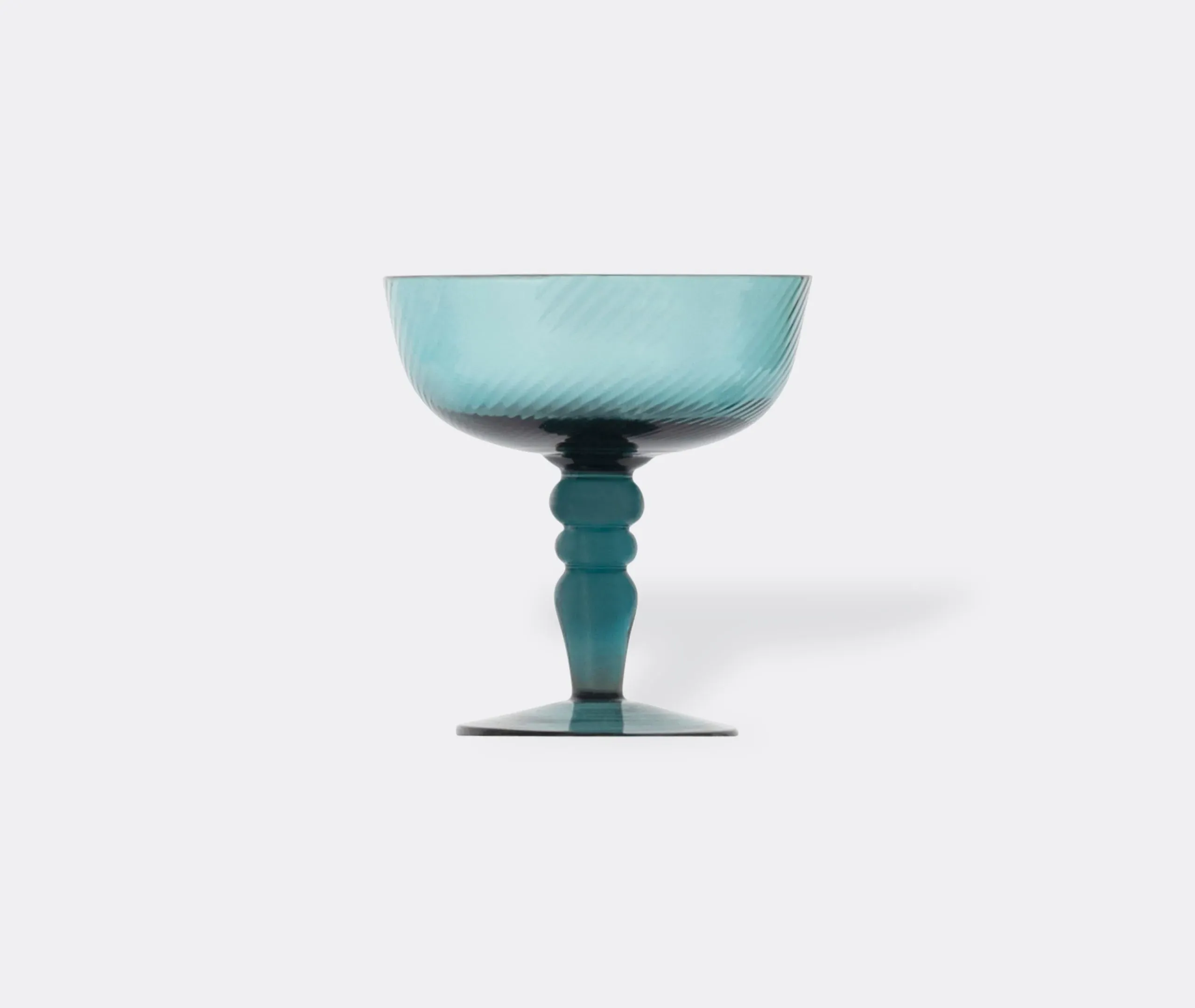 Set of 6 Goblets with Surface Patterns - Multicolor