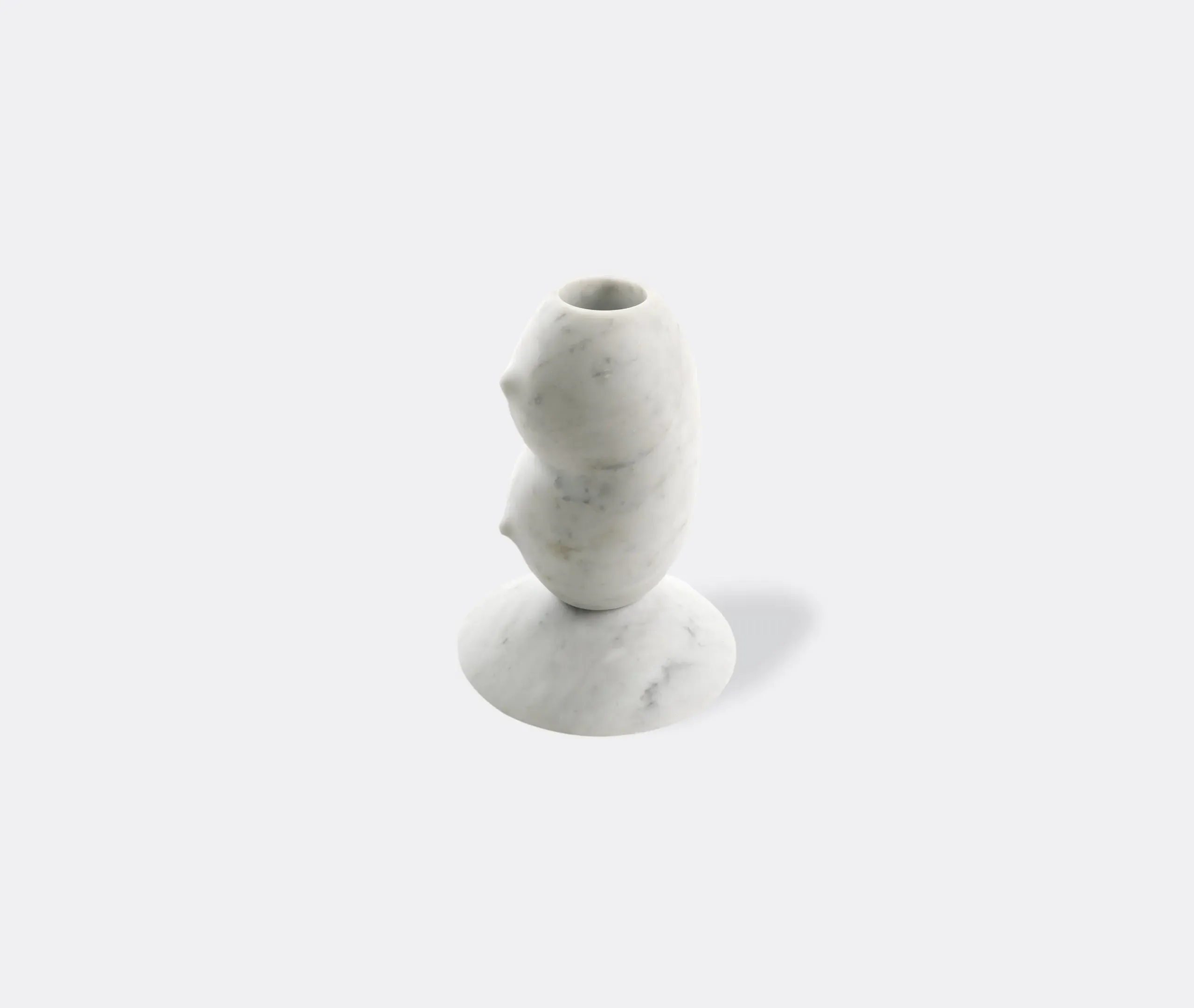 Clelia Vase - White, Carrara Marble