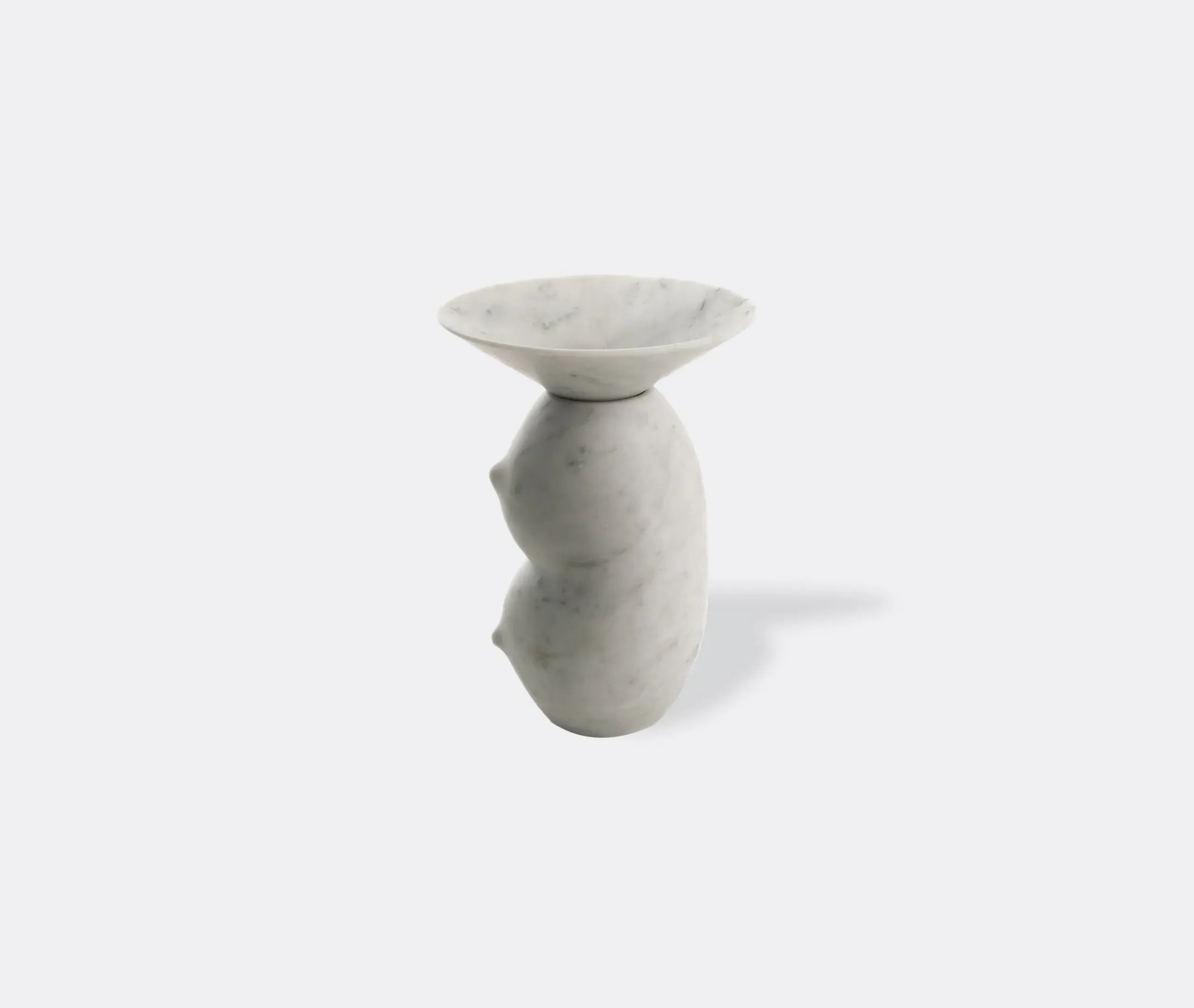 Clelia Vase - White, Carrara Marble image
