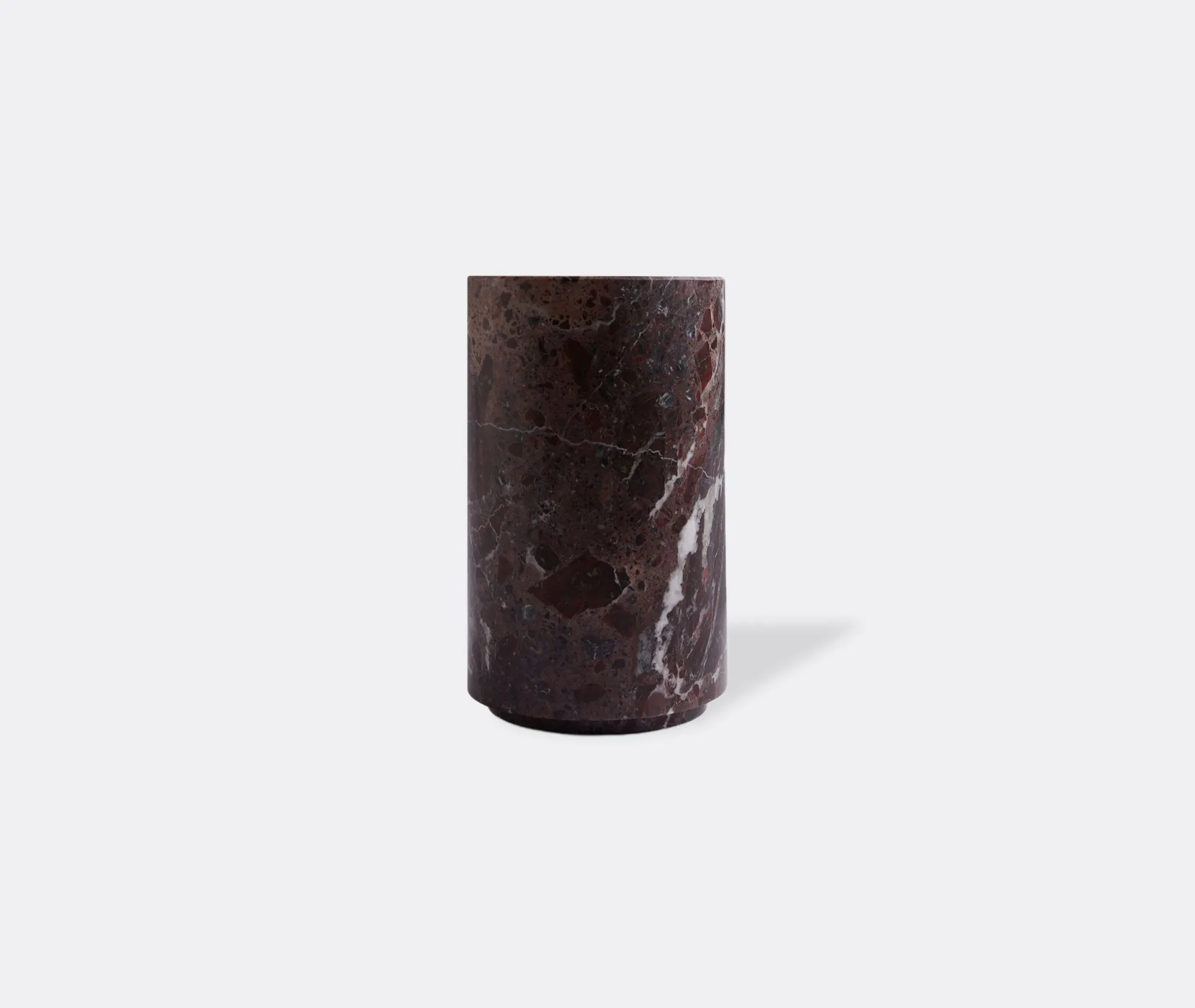 Cylindrical Wine Carafe - Red, Marble image