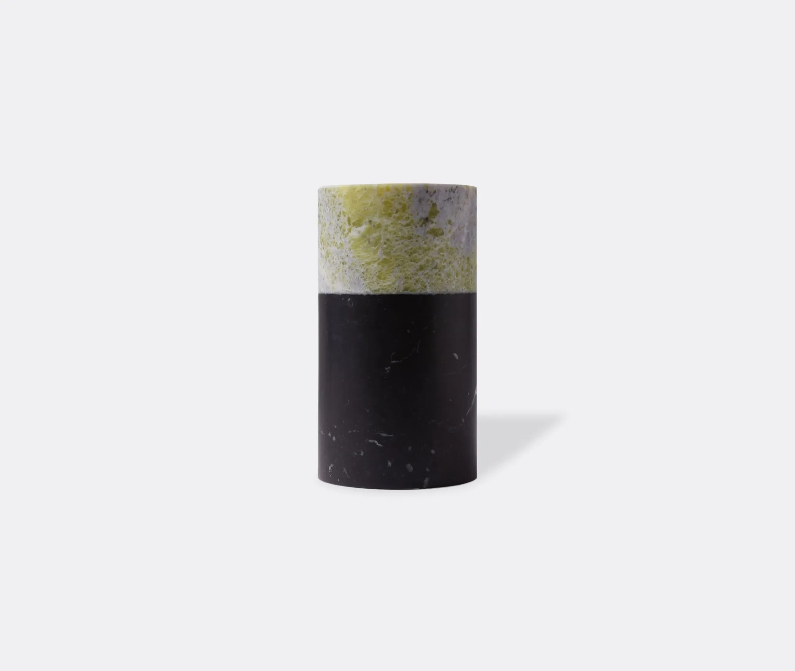 Cylindrical Wine Glass - Black, Marble