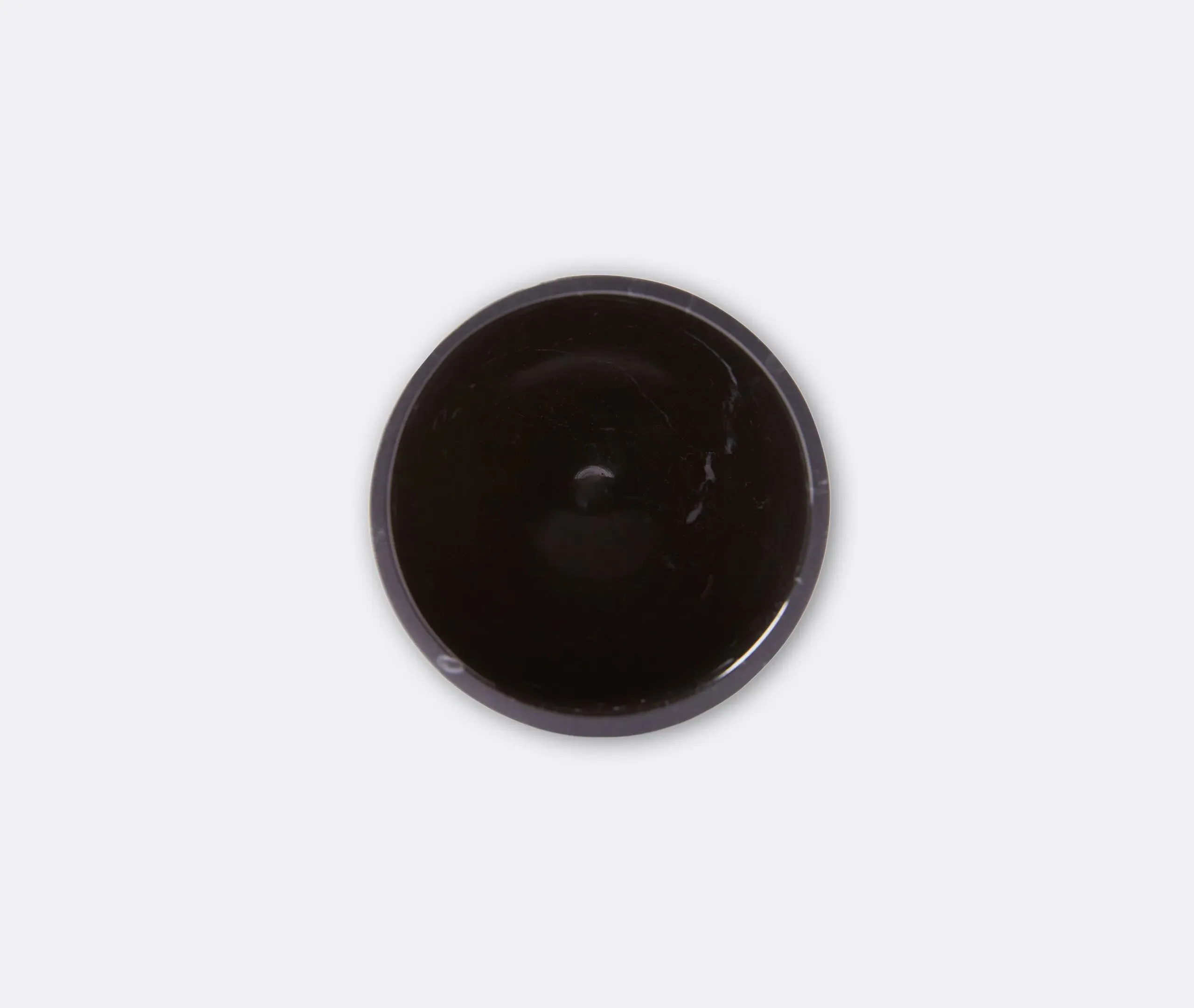 Cylindrical Wine Glass - Black, Marble