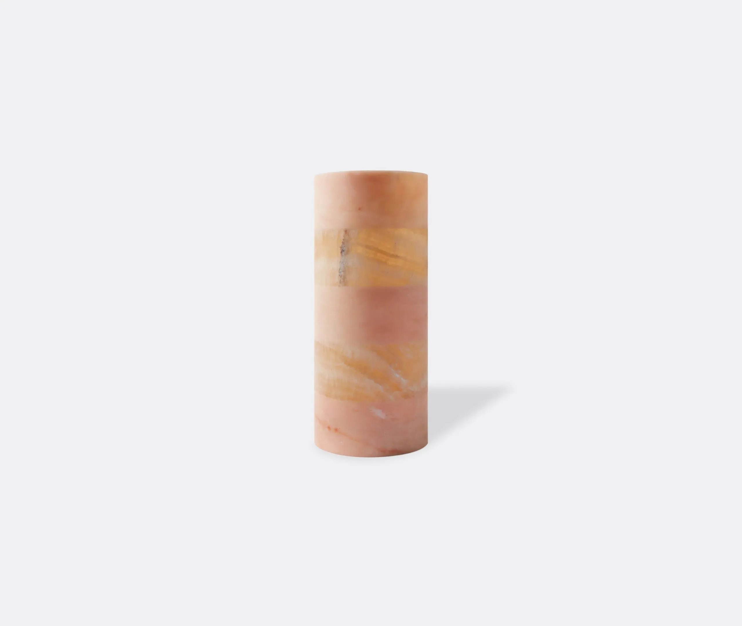 Tall Cylindrical Vase - Multicolor, Marble