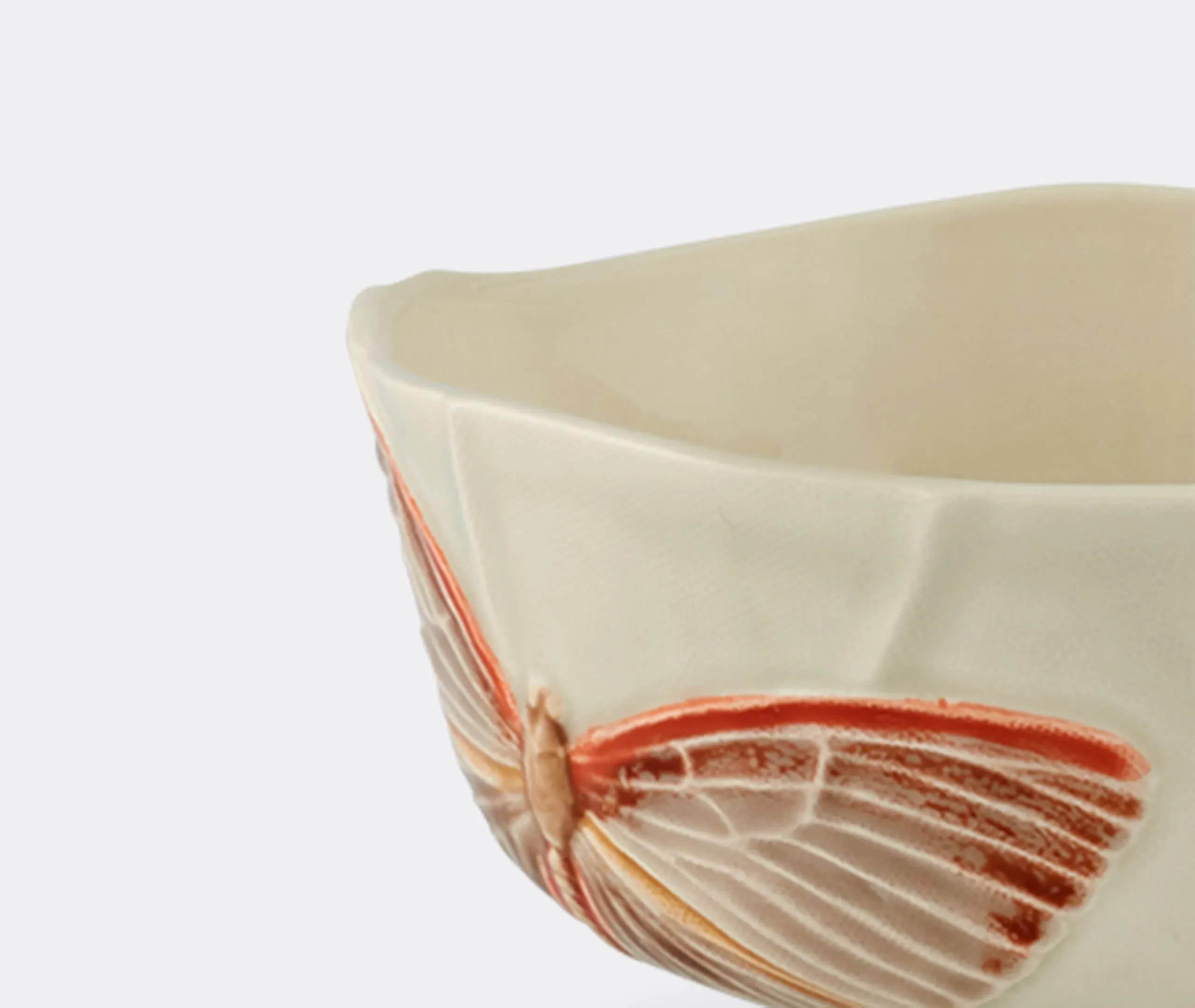 2-Piece Bowl Set with Butterflies - Pink, Ceramic