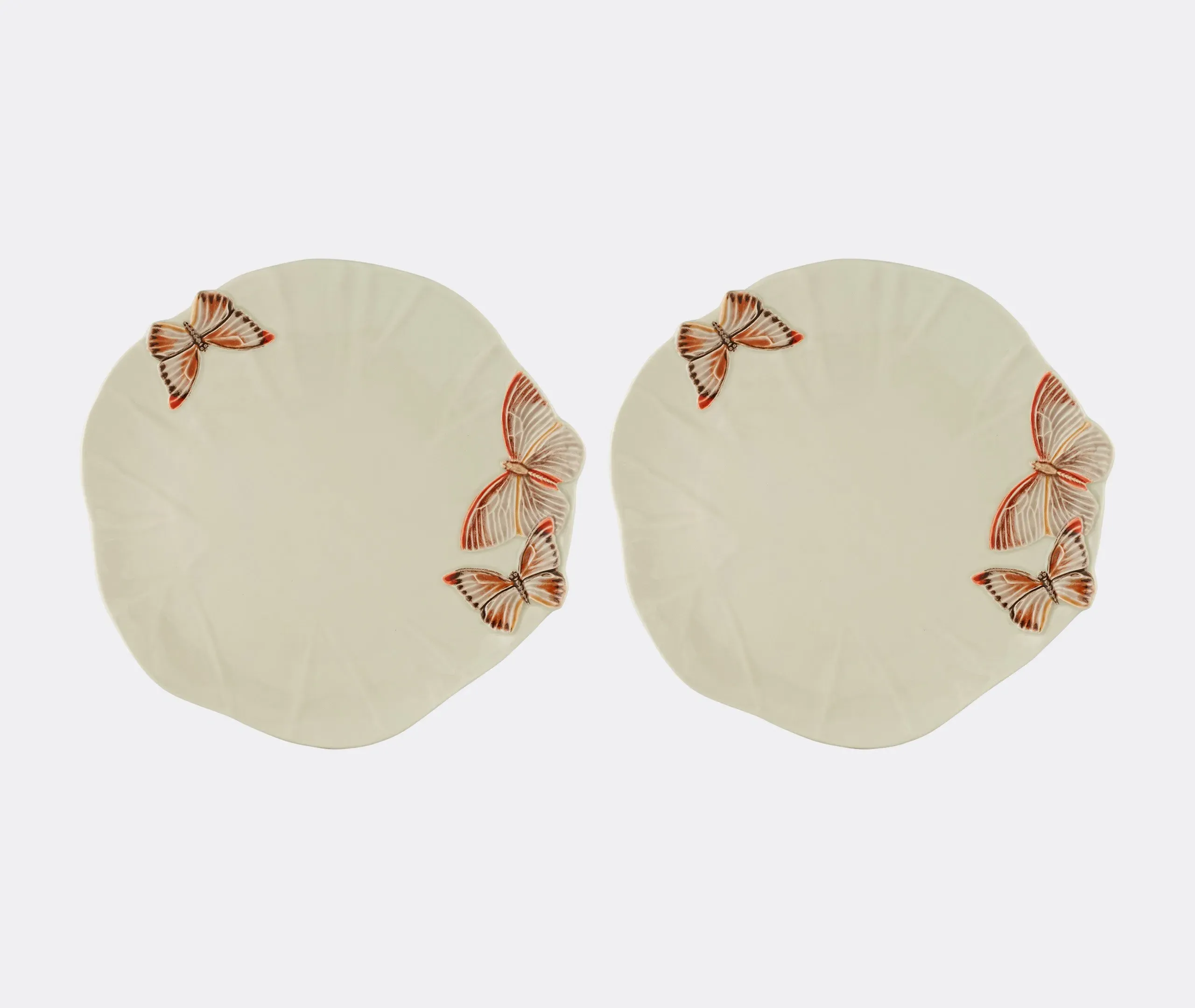 2-Piece Charger Plate Set - Pink, Ceramic