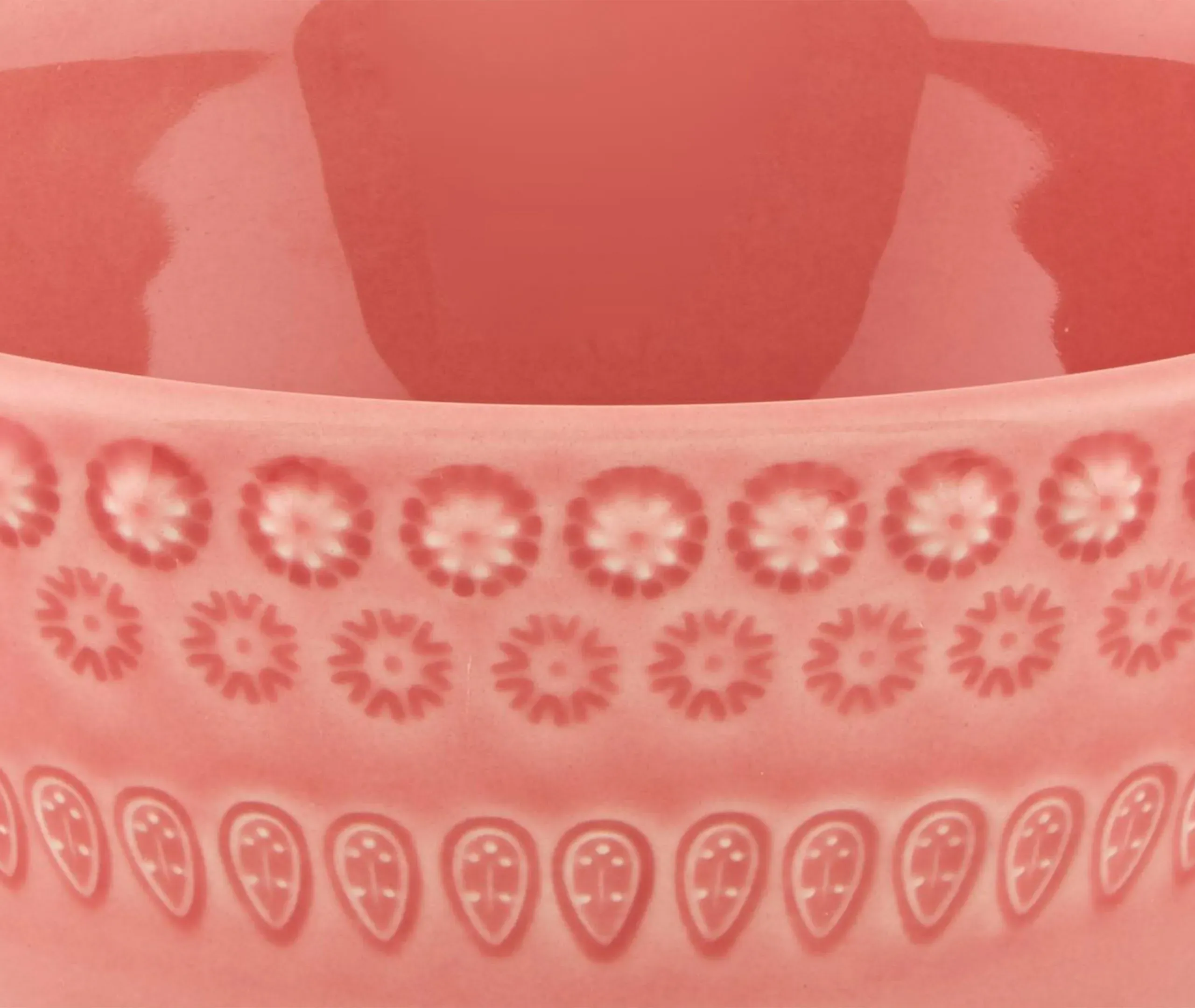 4-Piece Bowl Set - Pink, Earthenware