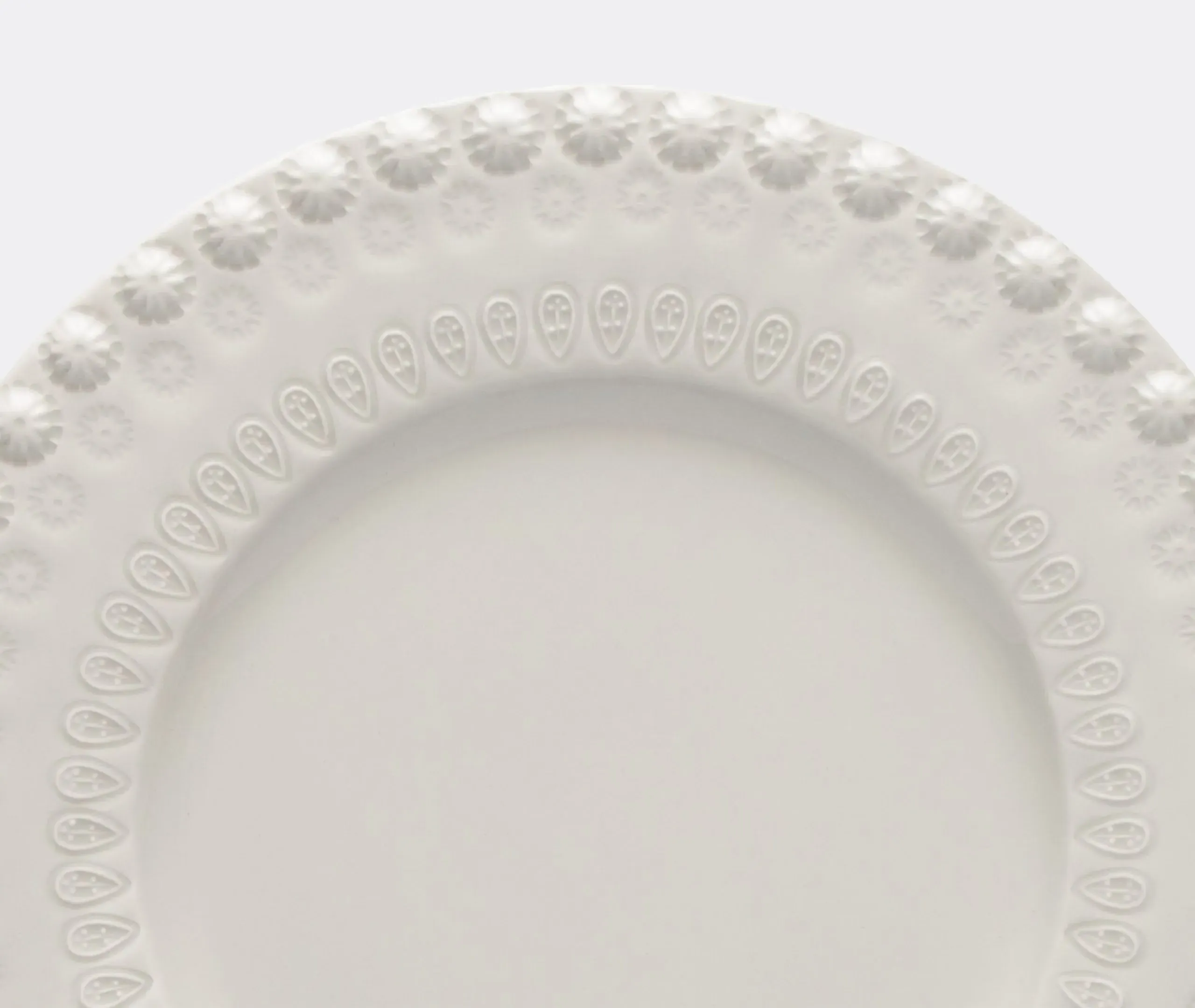 4-Piece Dessert Plate Set - Ivory, Earthenware