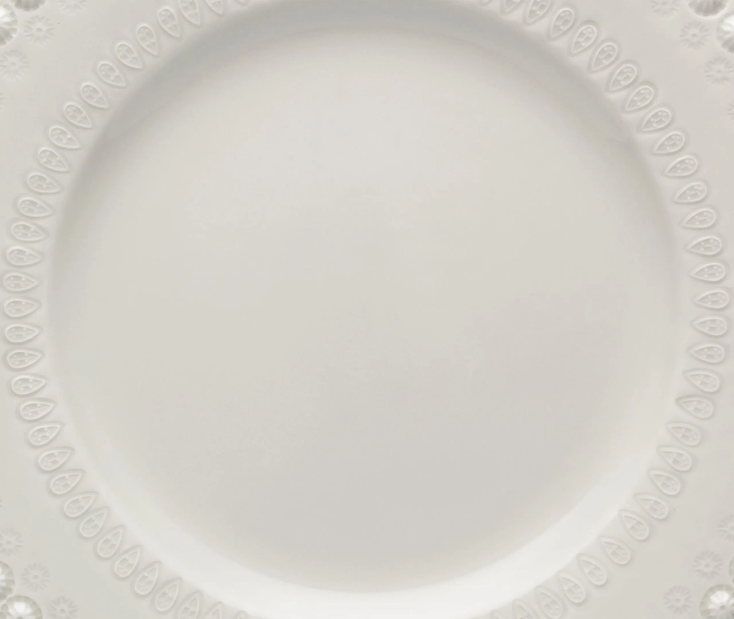 4-Piece Dinner Plate Set - Ivory, Earthenware