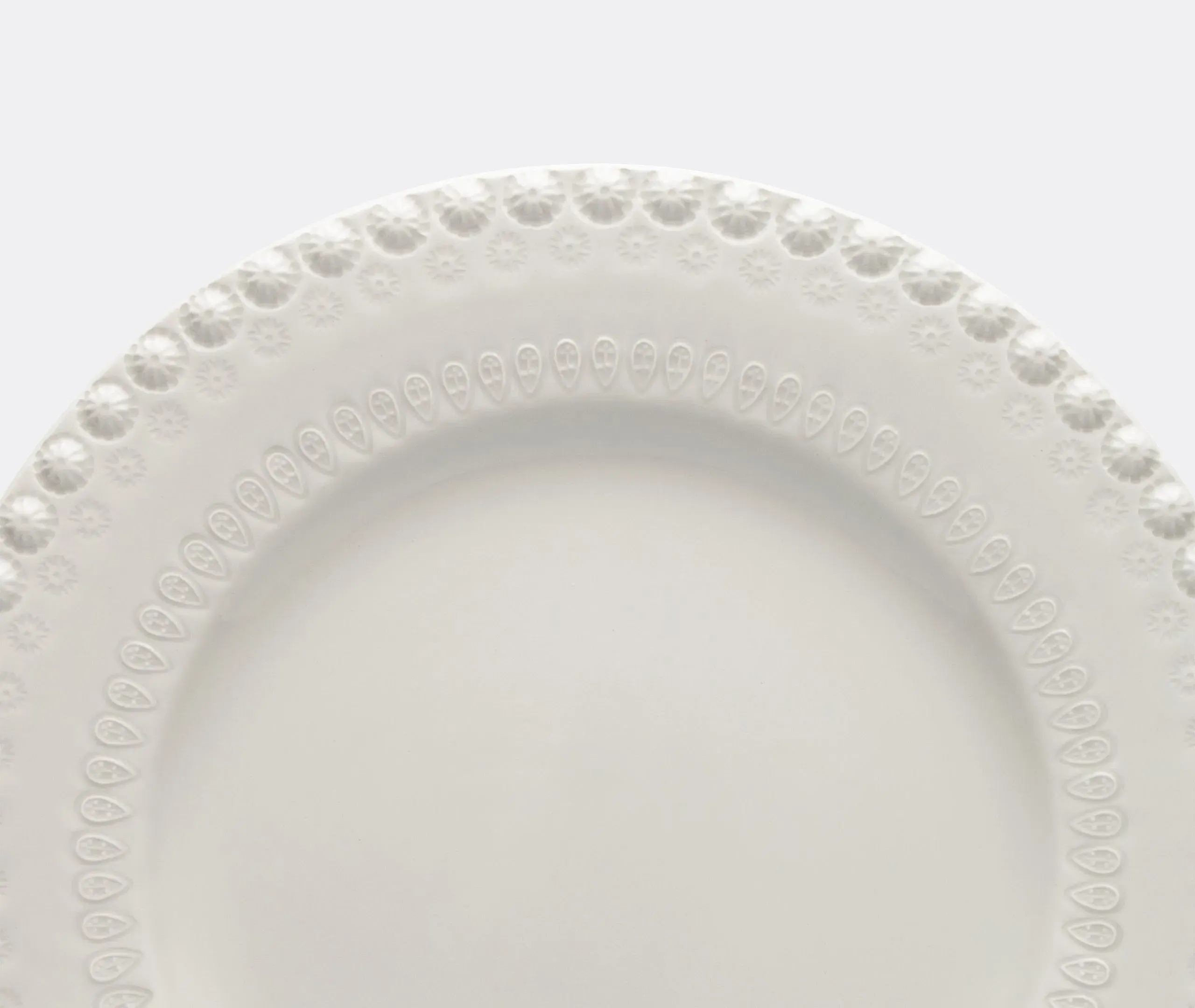 4-Piece Dinner Plate Set - Ivory, Earthenware
