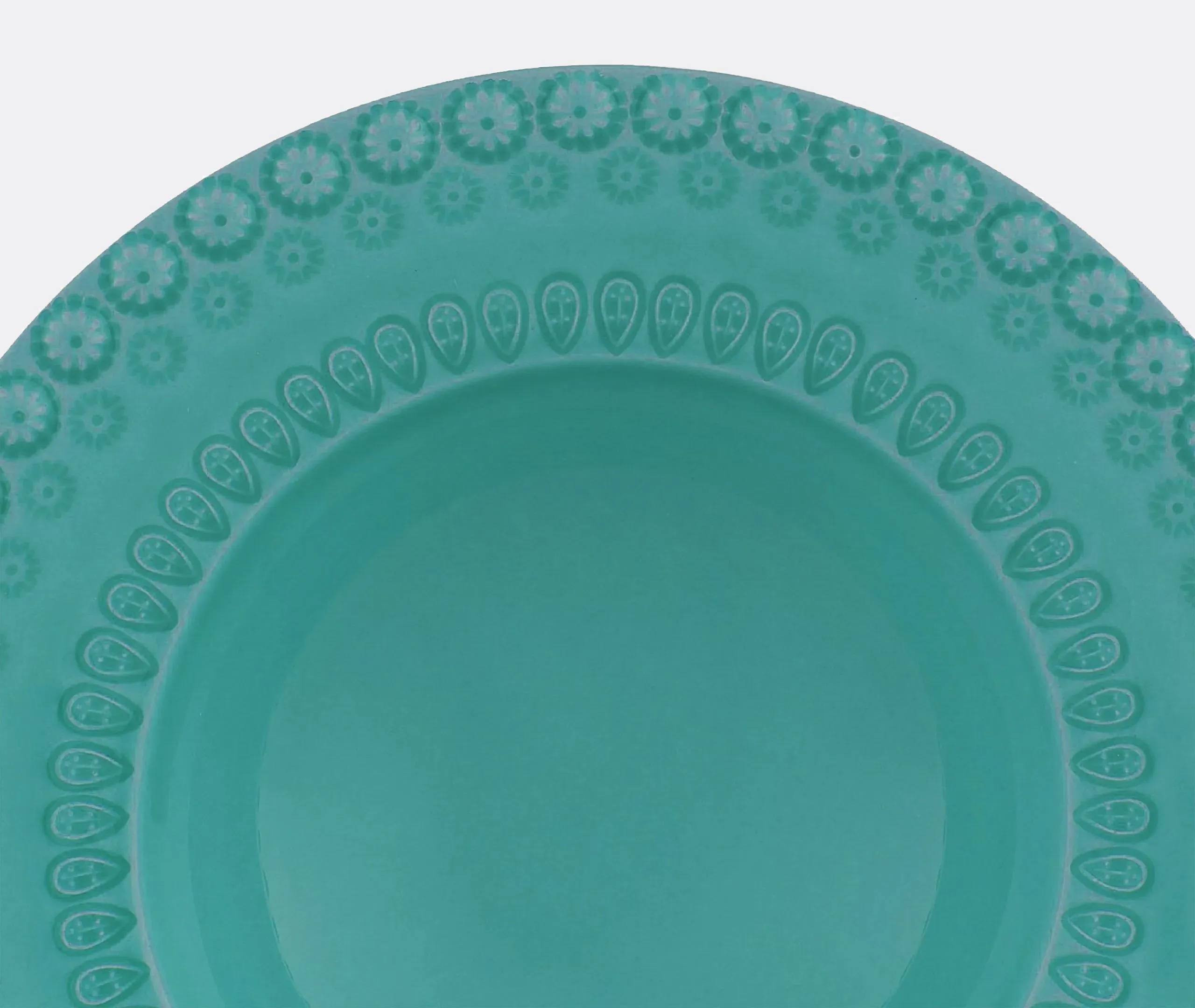 4-Piece Soup Plate Set - Turquoise, Earthenware