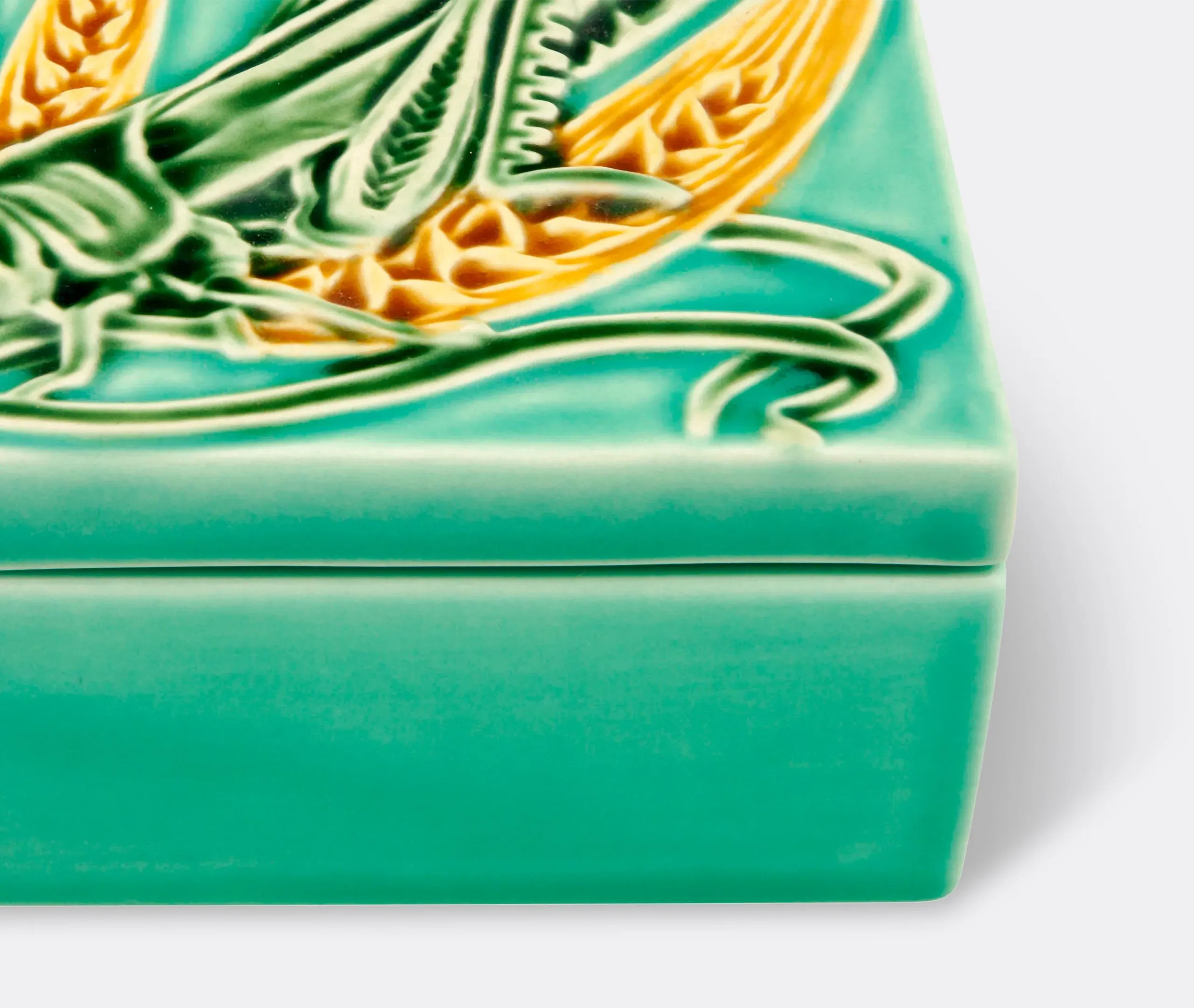 Azulejo Box Grasshopper Decorative Container - Multicolour, Ceramic