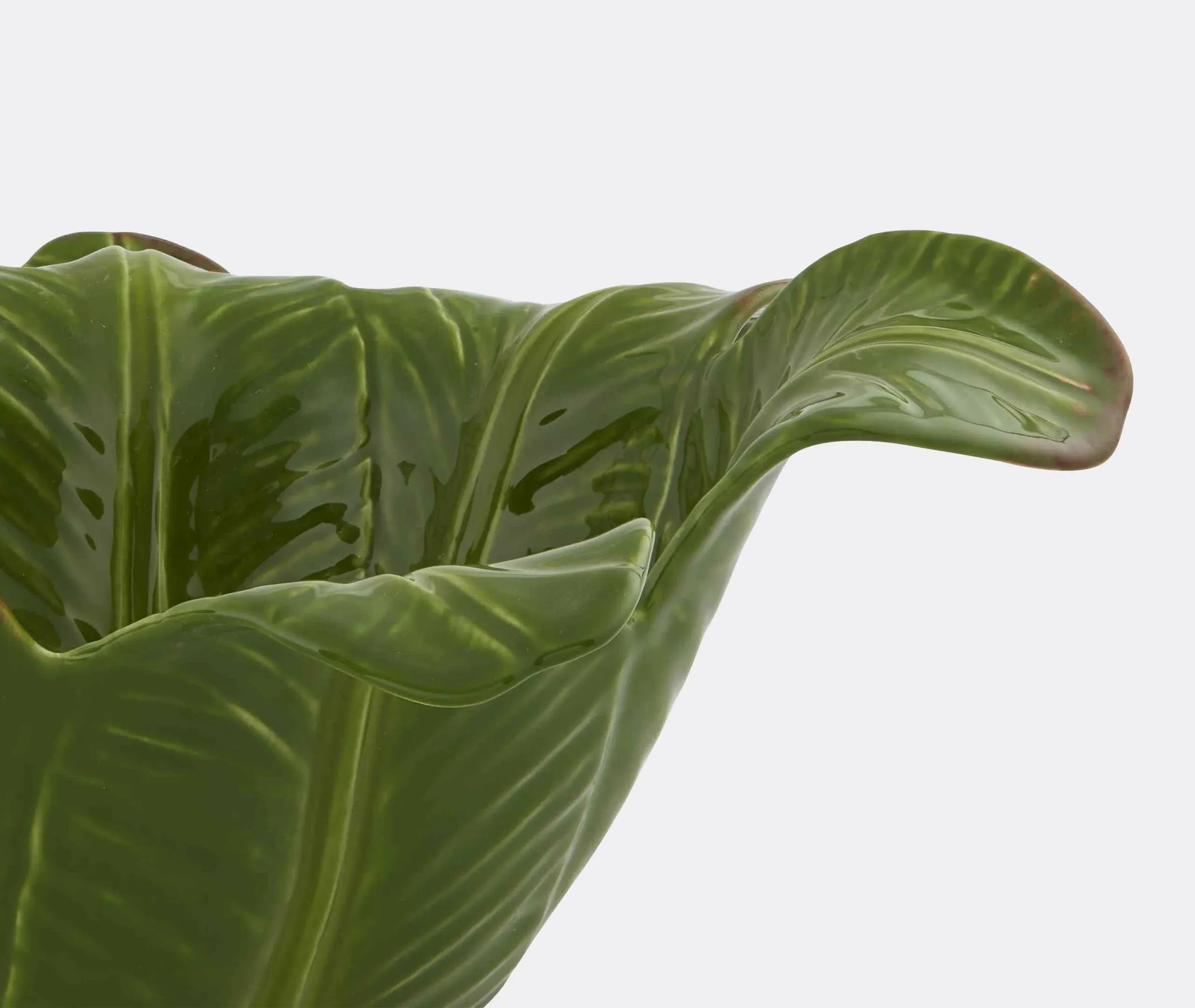 Banana Madeira Salad Bowl - Green, Ceramic