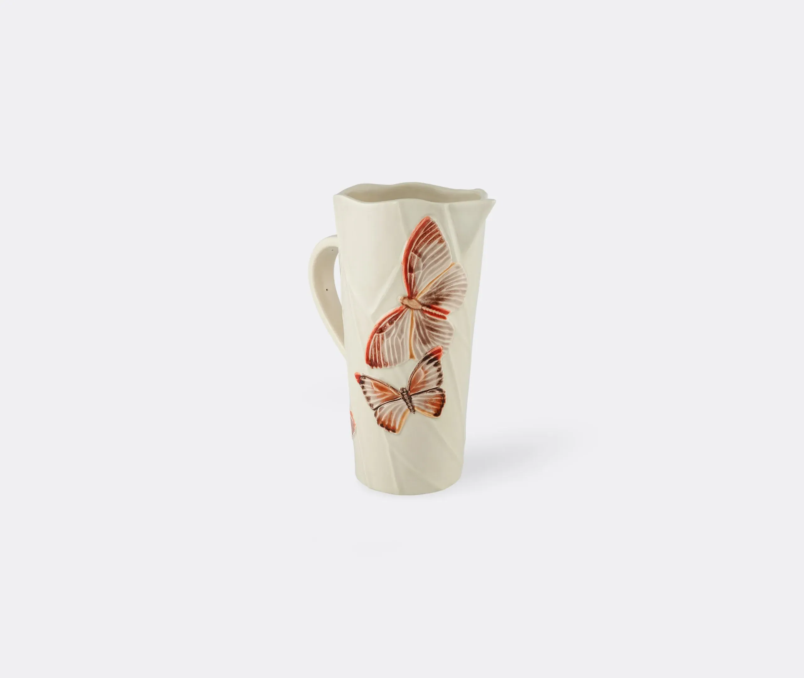 Butterfly Pitcher - Pink, Ceramic