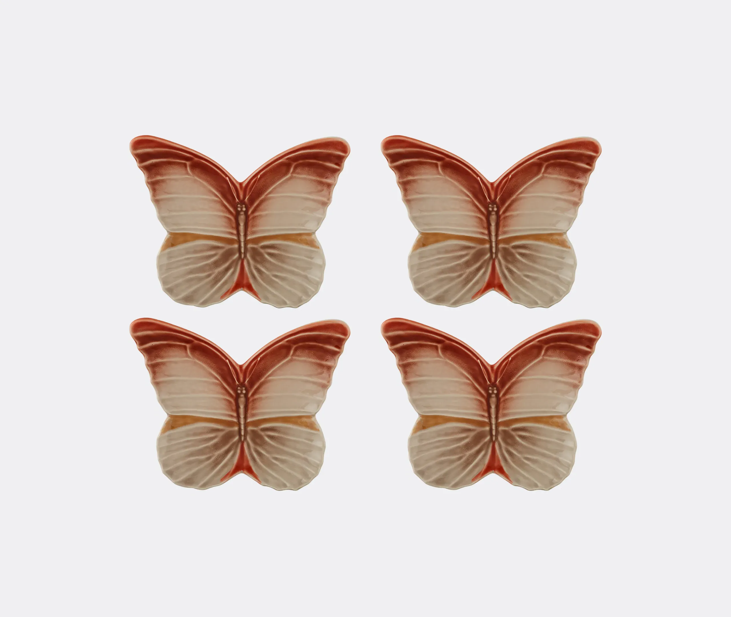 Claudia Schiffer Cloudy Butterflies Dessert Plate Set of Four - Multicolour product