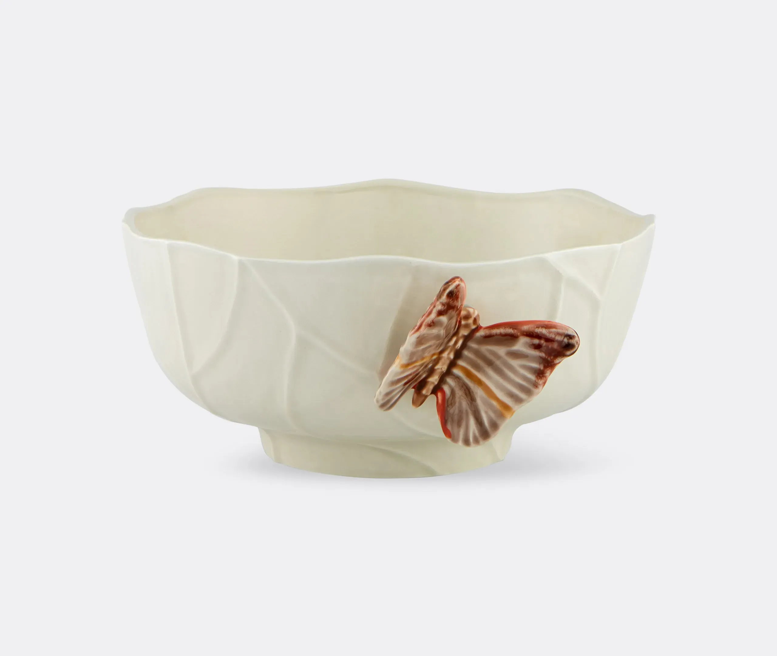 Cloudy Butterflies Salad Bowl - Light Blue, Ceramic