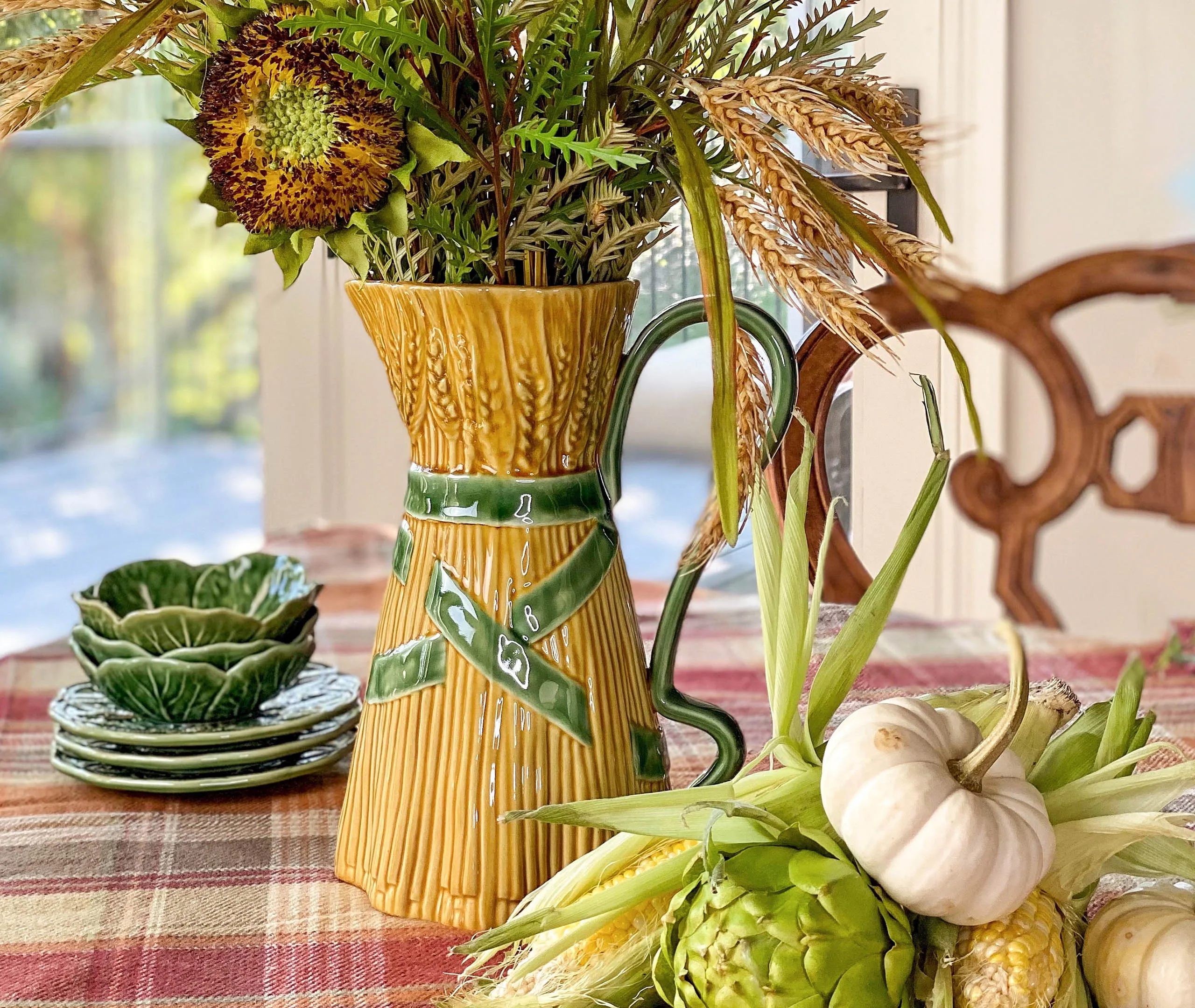 Corn-Shaped Pitcher - Multicolour, Ceramic
