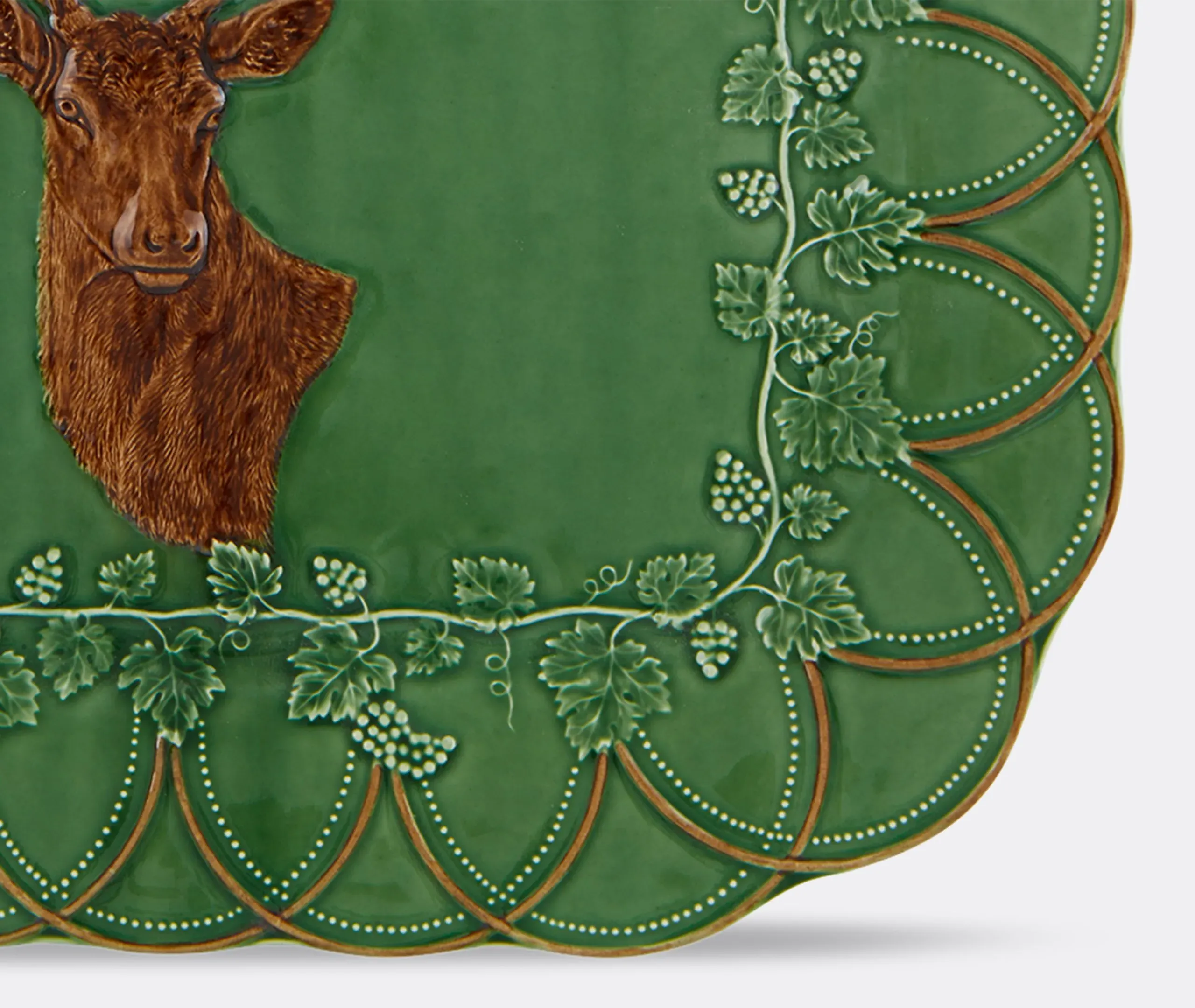 Deer Serving Tray - Multicolour, Earthenware