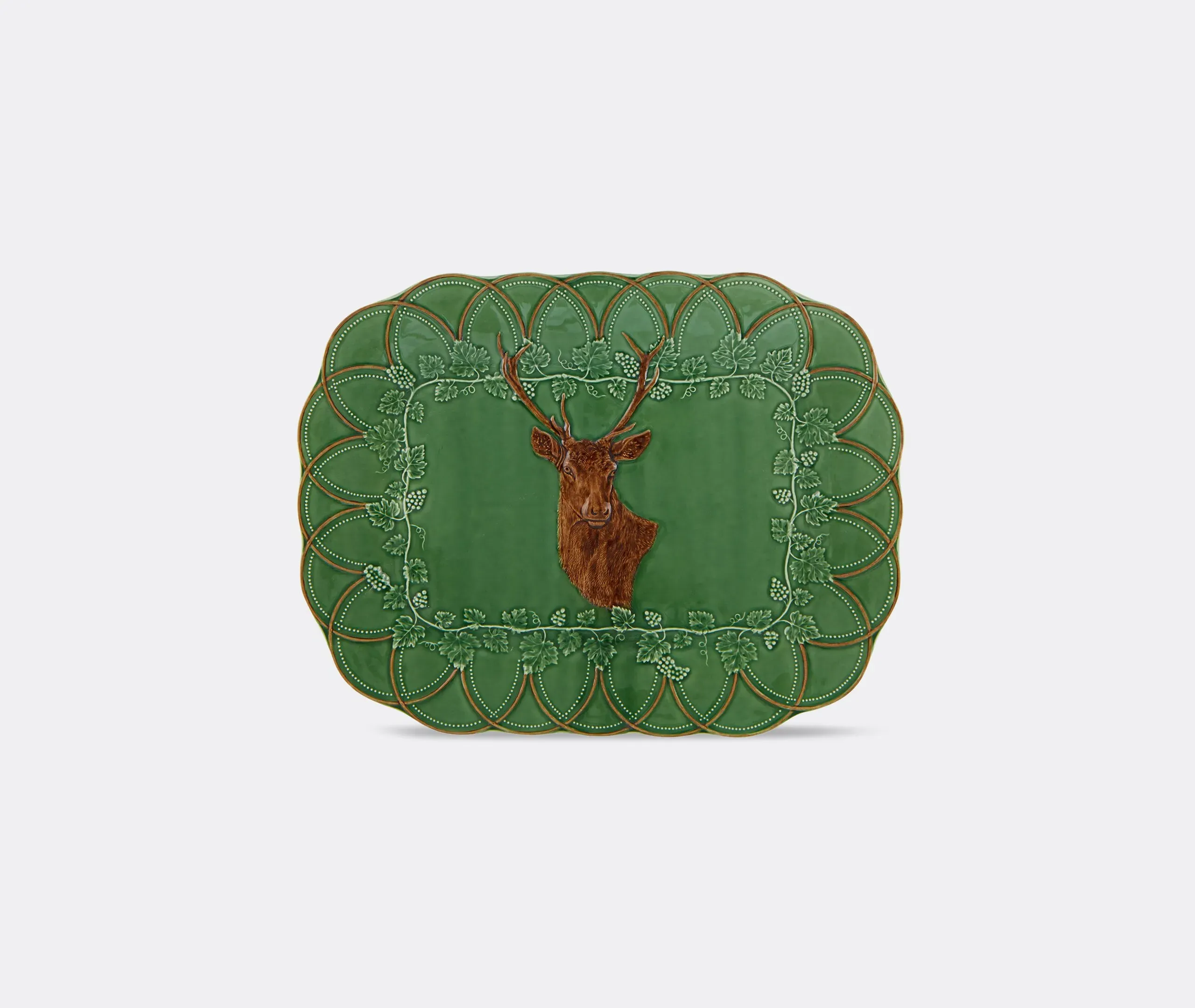 Deer Serving Tray - Multicolour, Earthenware