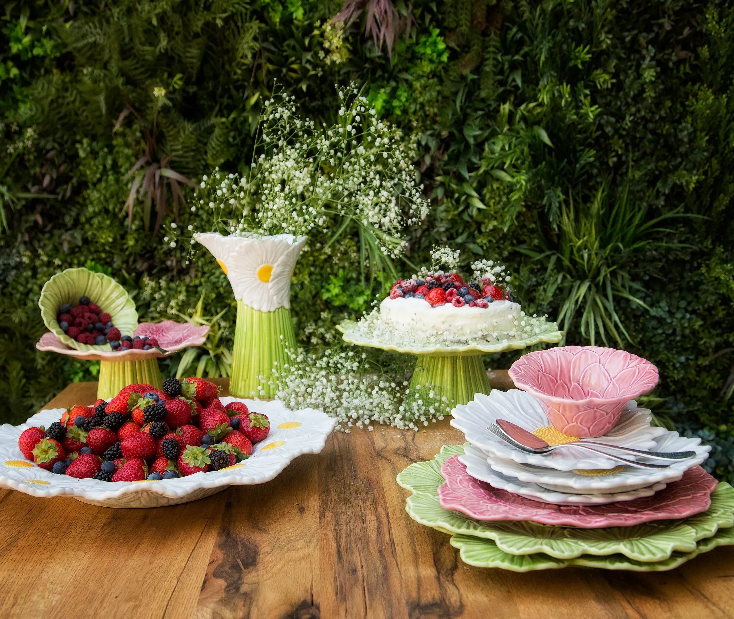 Floral Centerpiece - Multicolour, Ceramic