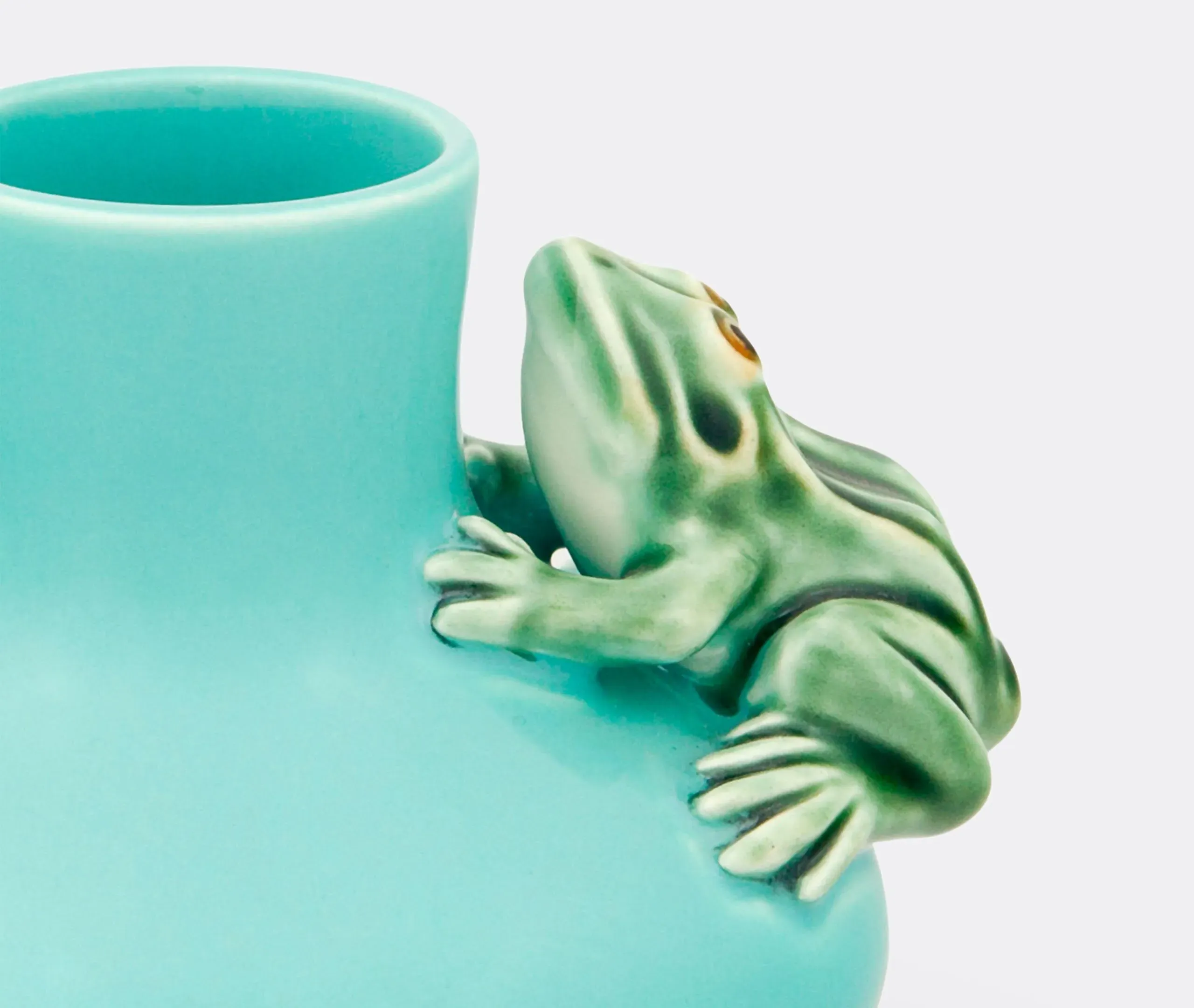 Jarra Rãs Medium Vase with Frogs - Multicolour, Earthenware