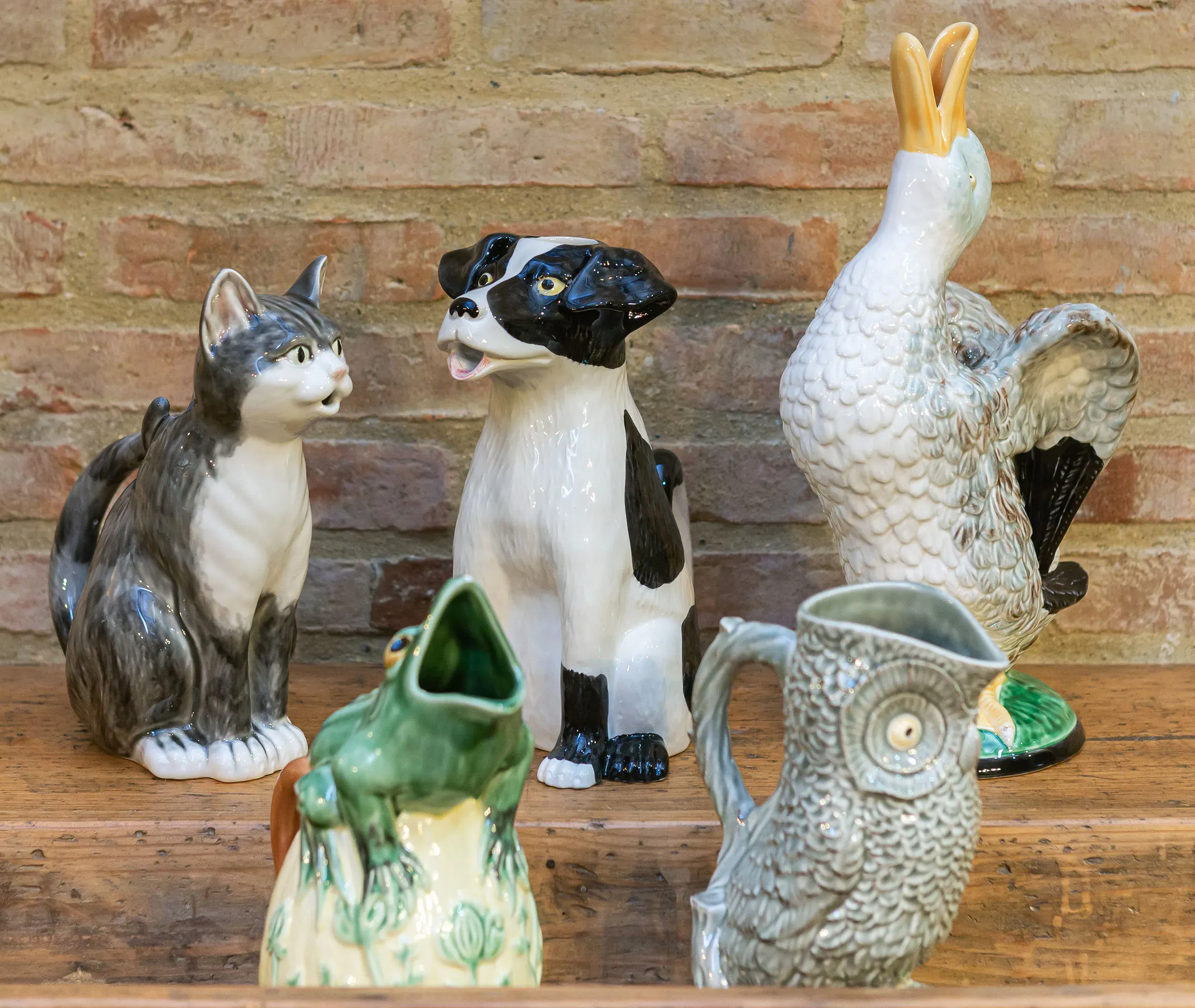 Jarros Cat Pitcher - Multicolour, Ceramic