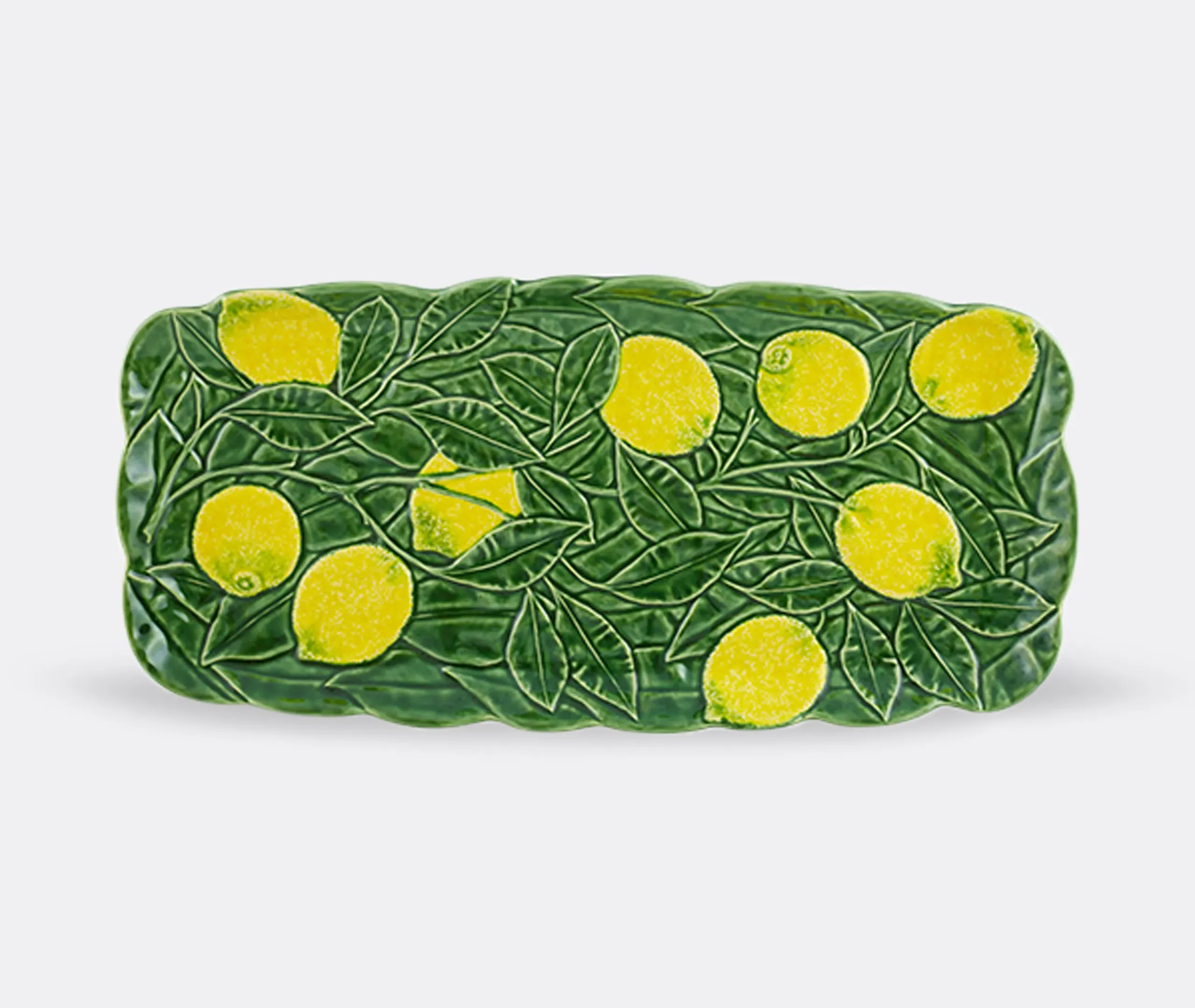 Limao Rectangular Platter - Yellow & Green, Earthenware product
