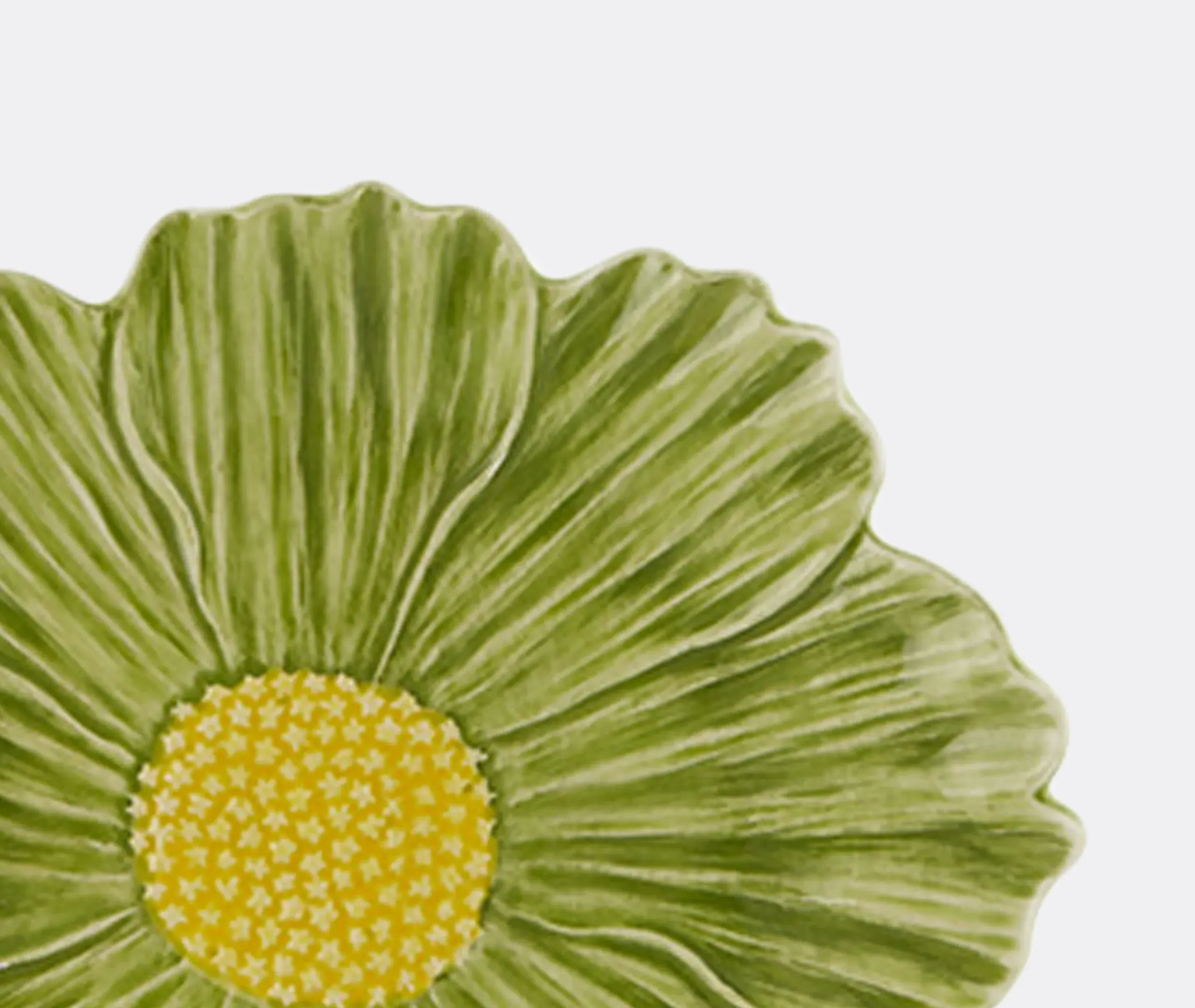 Maria Flor Dessert Plate Set of Four - Green, Glazed Ceramic alternate view