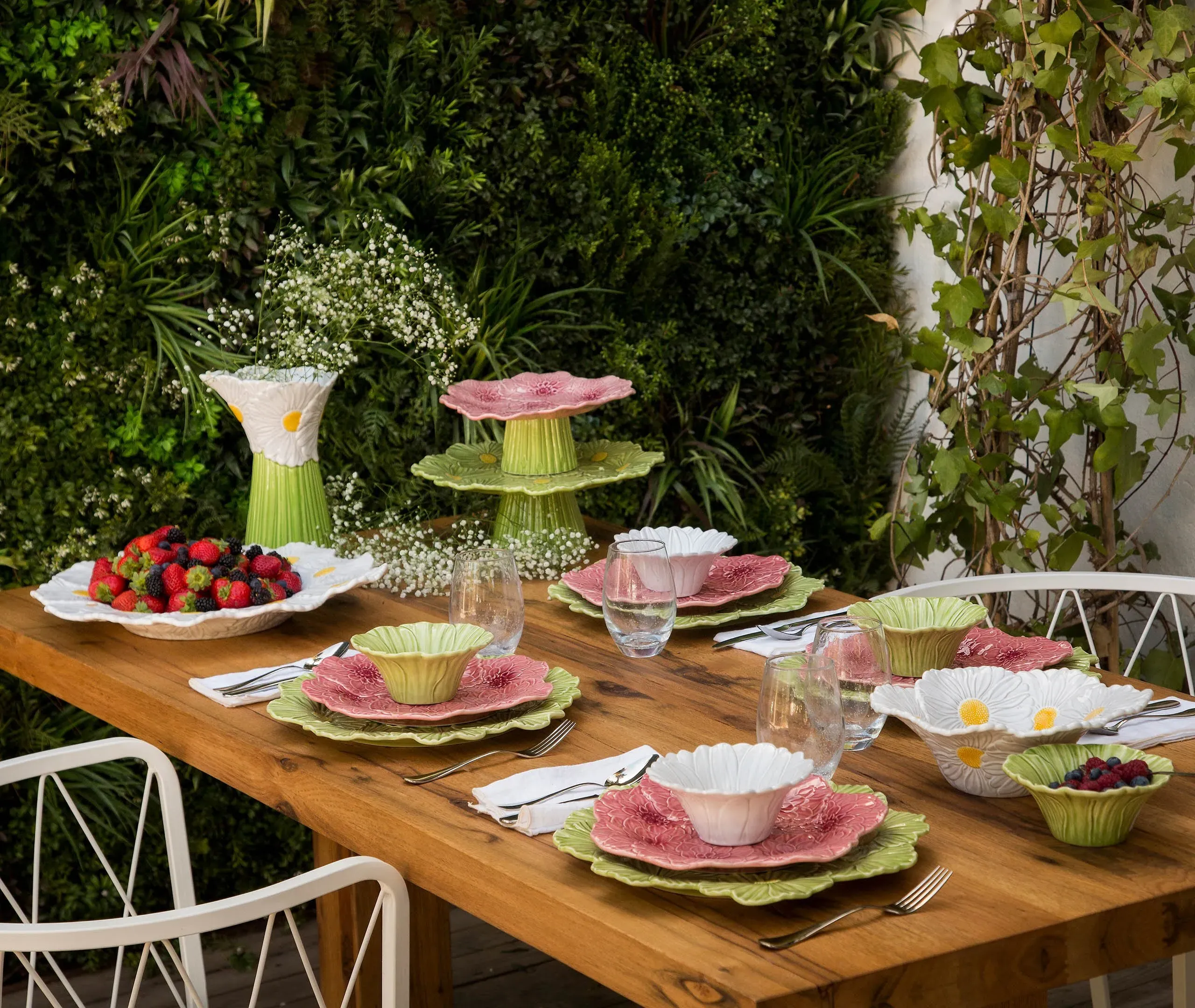 Maria Flor Pitcher - Multicolour, Ceramic